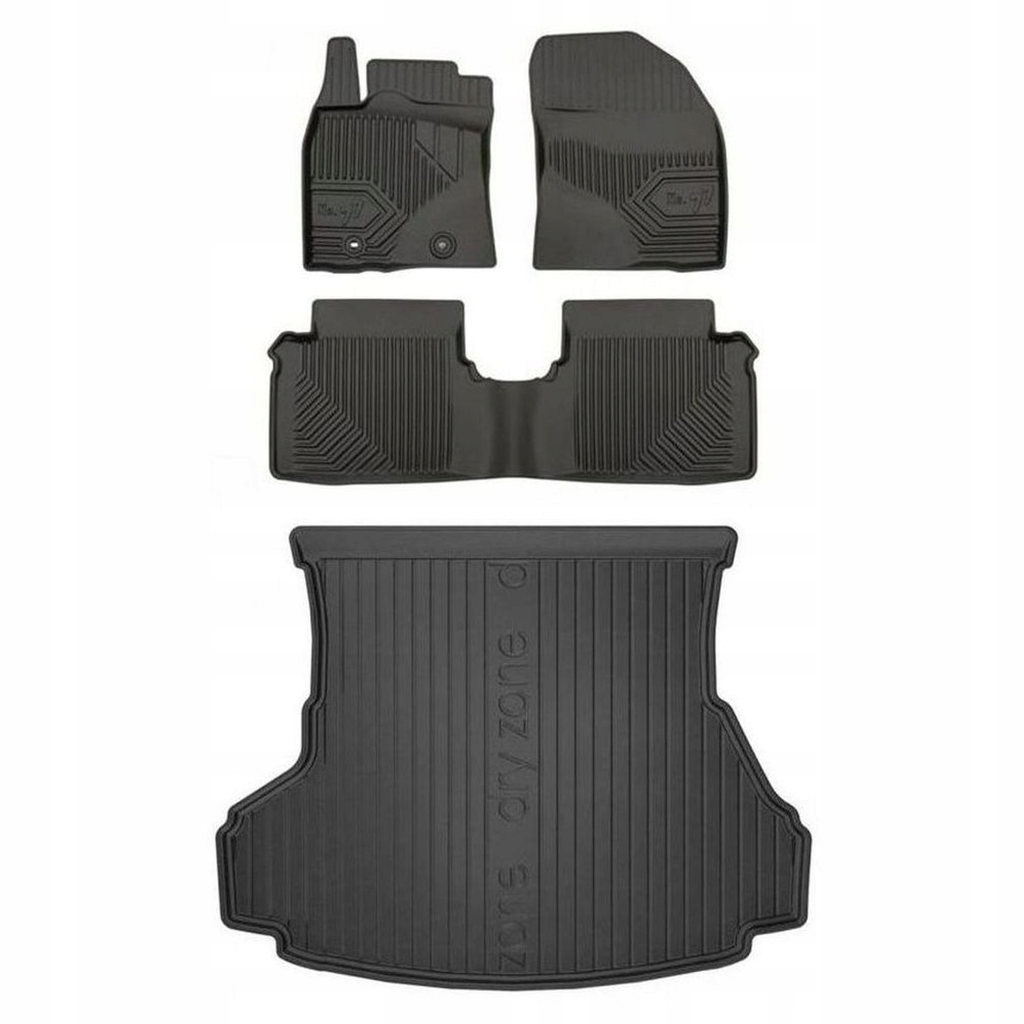 Gumová sada kobercov a rohože Toyota Avensis III 2009-2015 Sedan, pred faceliftom