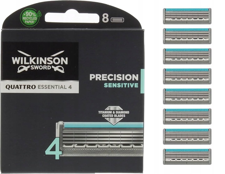 Wkłady Ostrza Wilkinson Sword Quattro Essential 4 Precision Sensitive