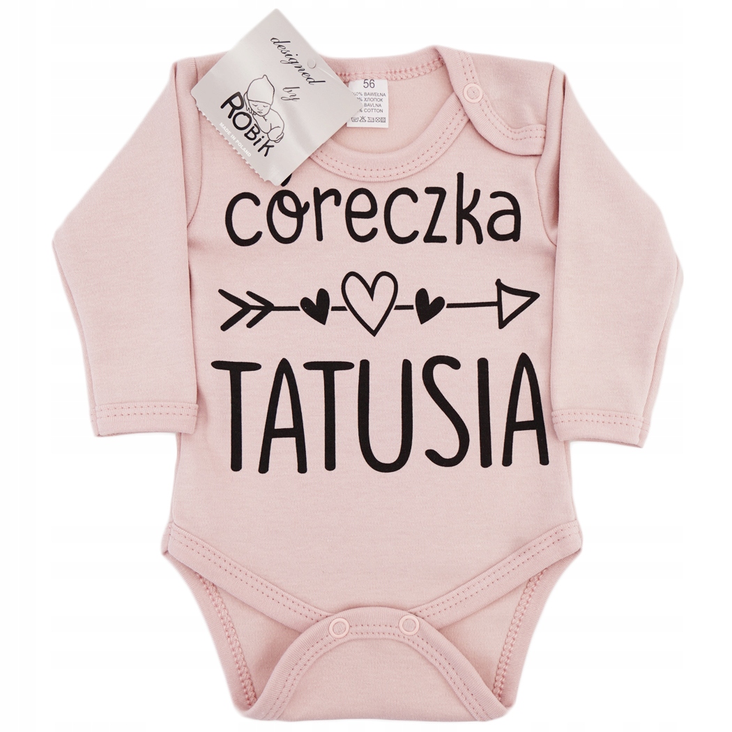 

Body r.92 pudrowy róż wzór 695 Córeczka Tatusia