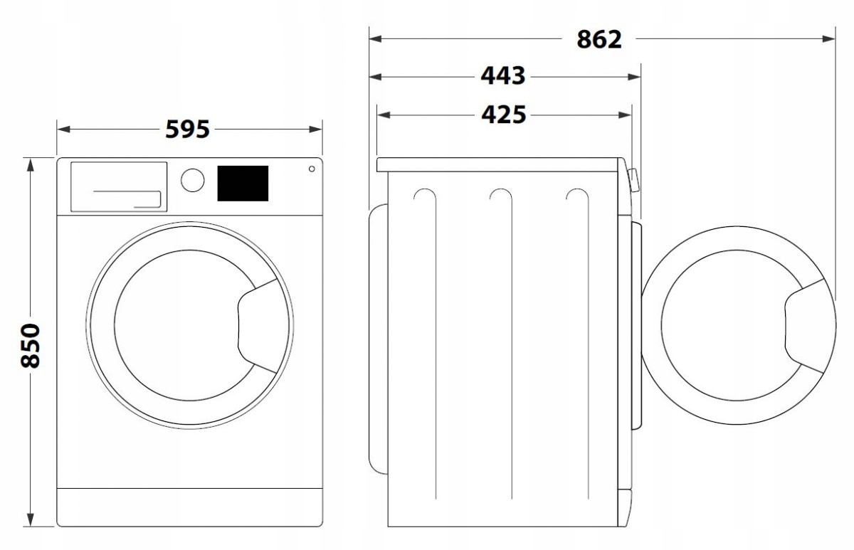 INDESIT Pralka MTWSC61294WPL Sterowanie mechaniczne