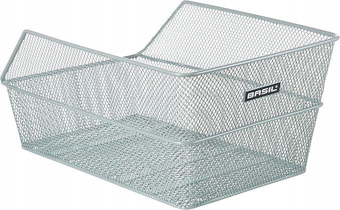 Basil Cento kosz rowerowy 98x24x21 srebrny szary