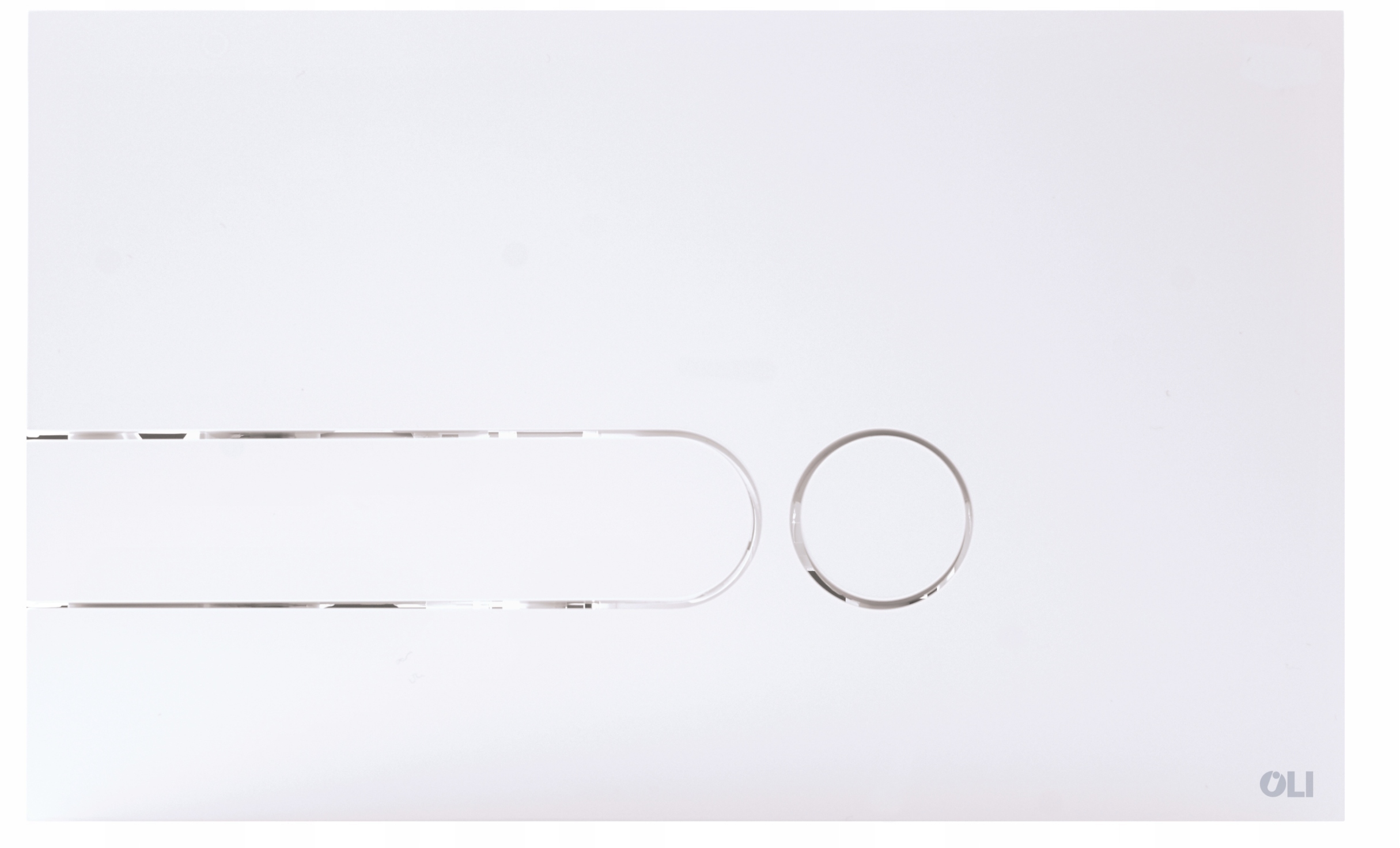 Splachovací tlačítko pro Wc Oli iPlate bílé