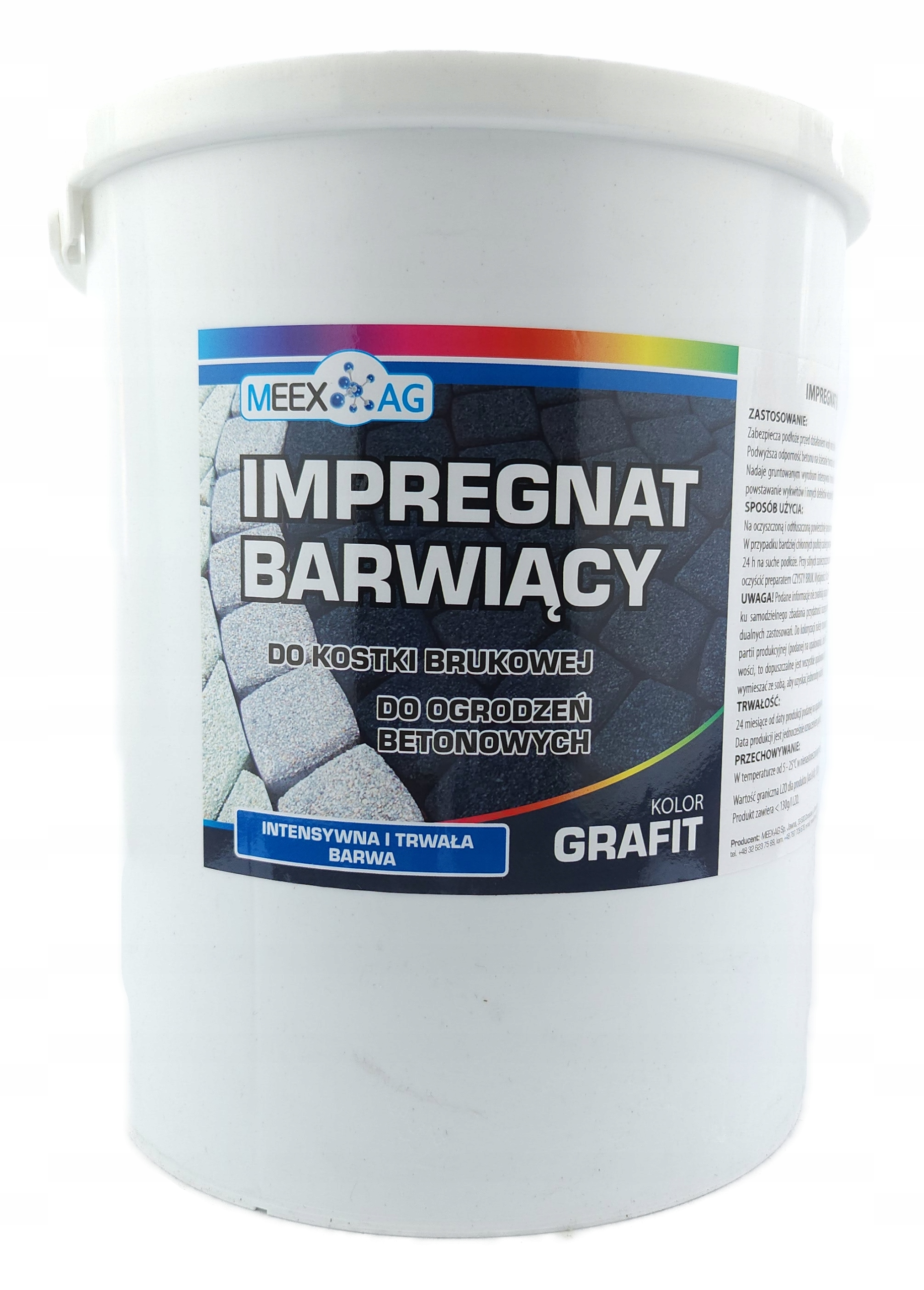 FARBA IMPREGNAT BARWIĄCY DO KOSTKI BRUKOWEJ GRAFIT