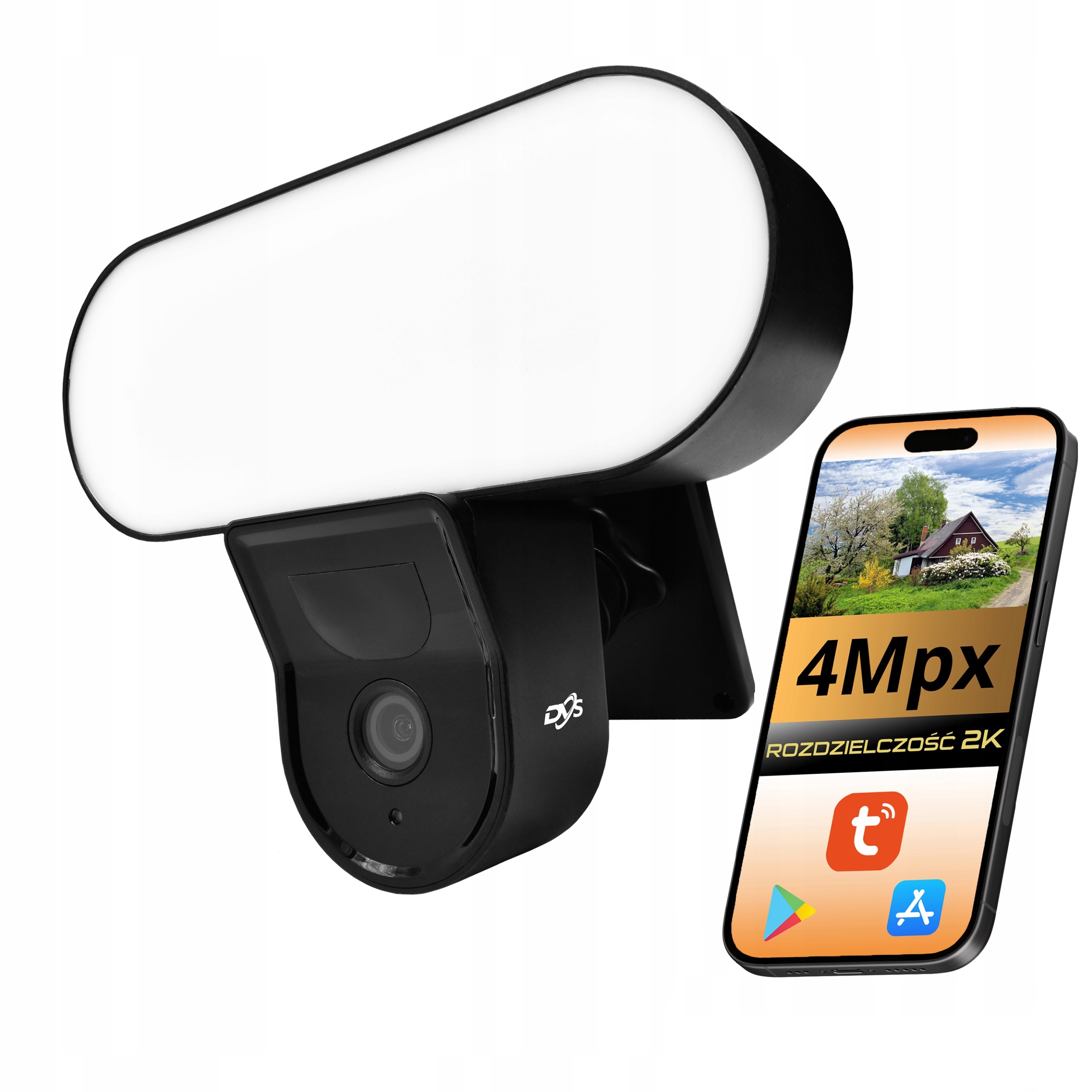 4Mpx WiFi kamera s Led Ir lampou Tuya Smart Externá Detekcia Náhľad