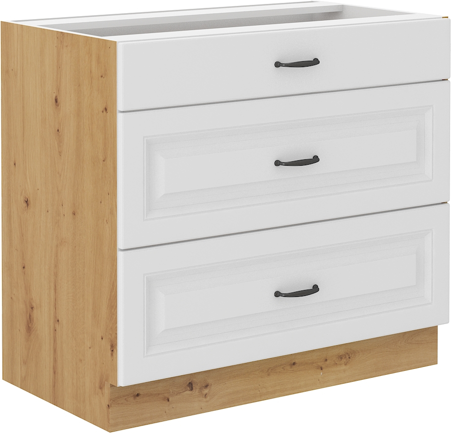 Meble kuchenne szafki STILO MDF BIAŁY MATOWY Materiał płyta MDF