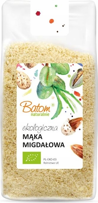 Bio Mąka migdałowa Migdały mielone 100% eko bez Gmo 1 kg Batom