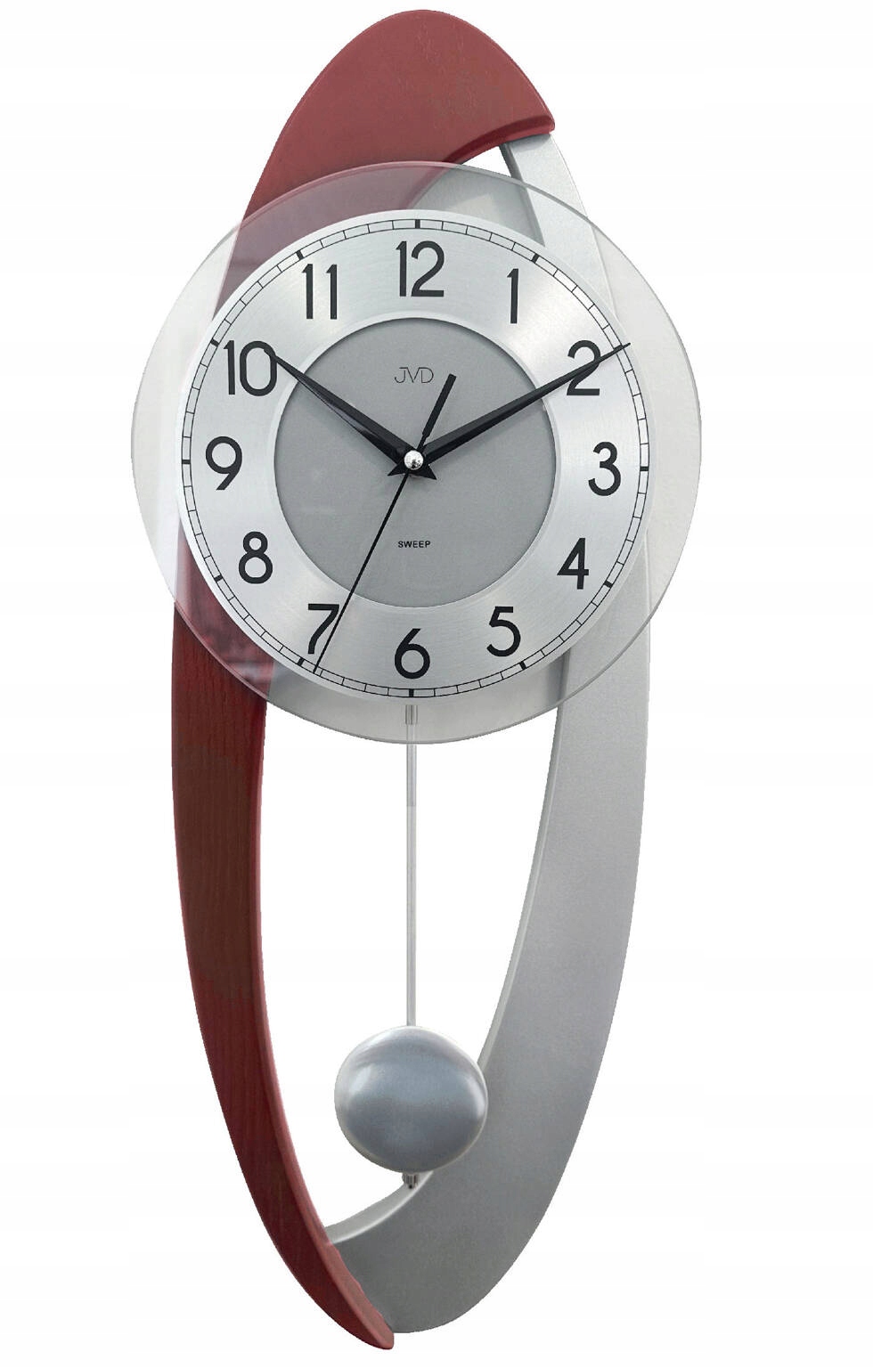 Tiché Drevené Elegantné Nástenné Hodiny S Kyvadlom Jvd NS11004.23 22x59 cm