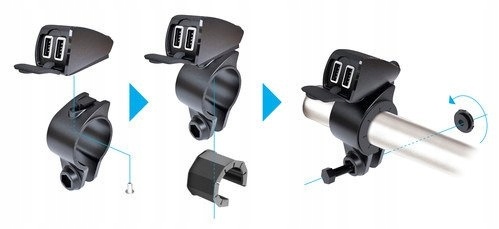 Usb Fix Trek podwojna wodoodporna ladowarka USB Manufacturer Lampa