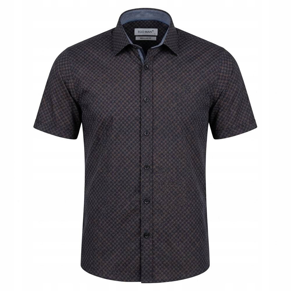 Ego Man košile pánská RE306-05 regular fit krátký rukáv M