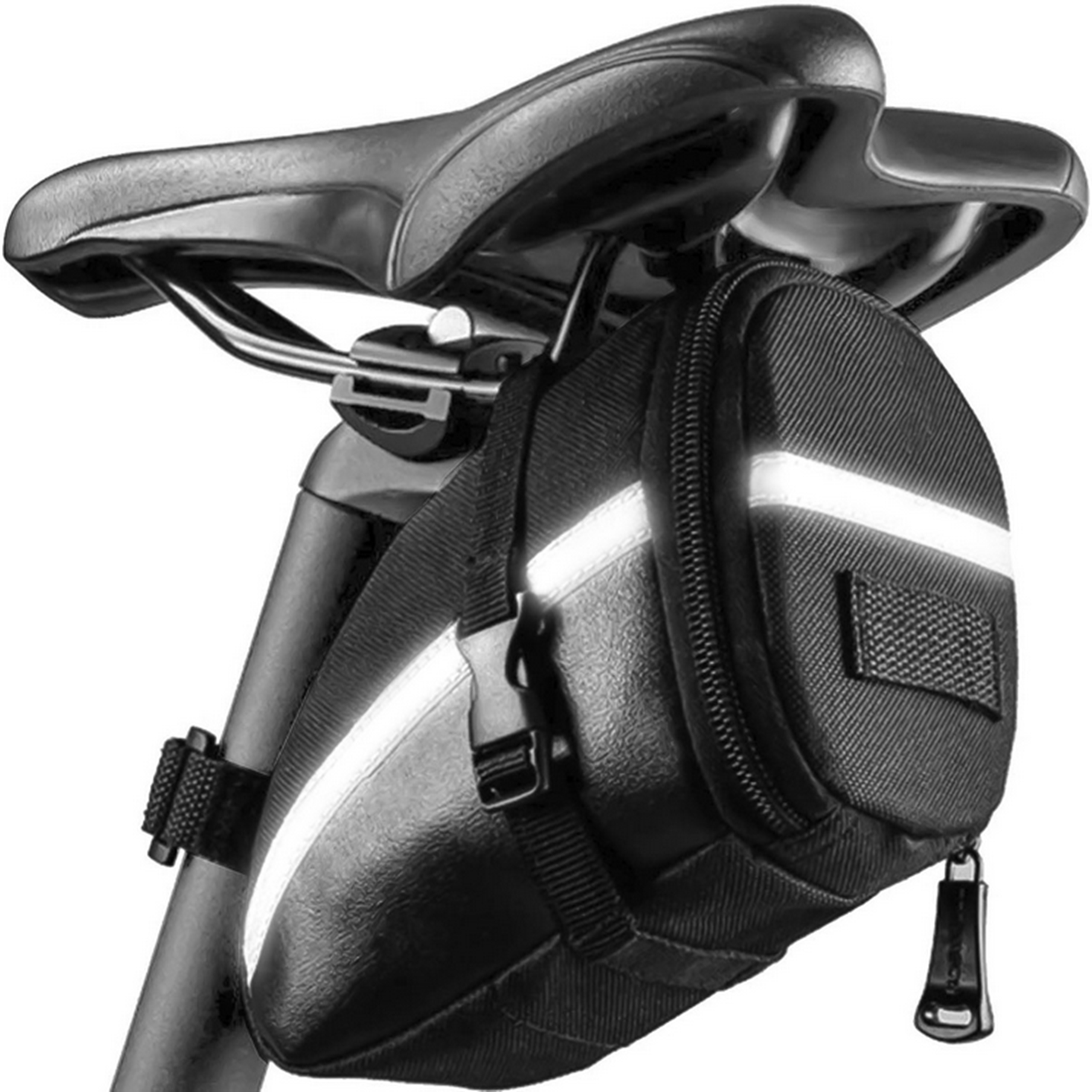 SAKWA ROWEROWA TORBA POD SIODEŁKO NA ROWER POKROWIEC Cechy dodatkowe elementy odblaskowe