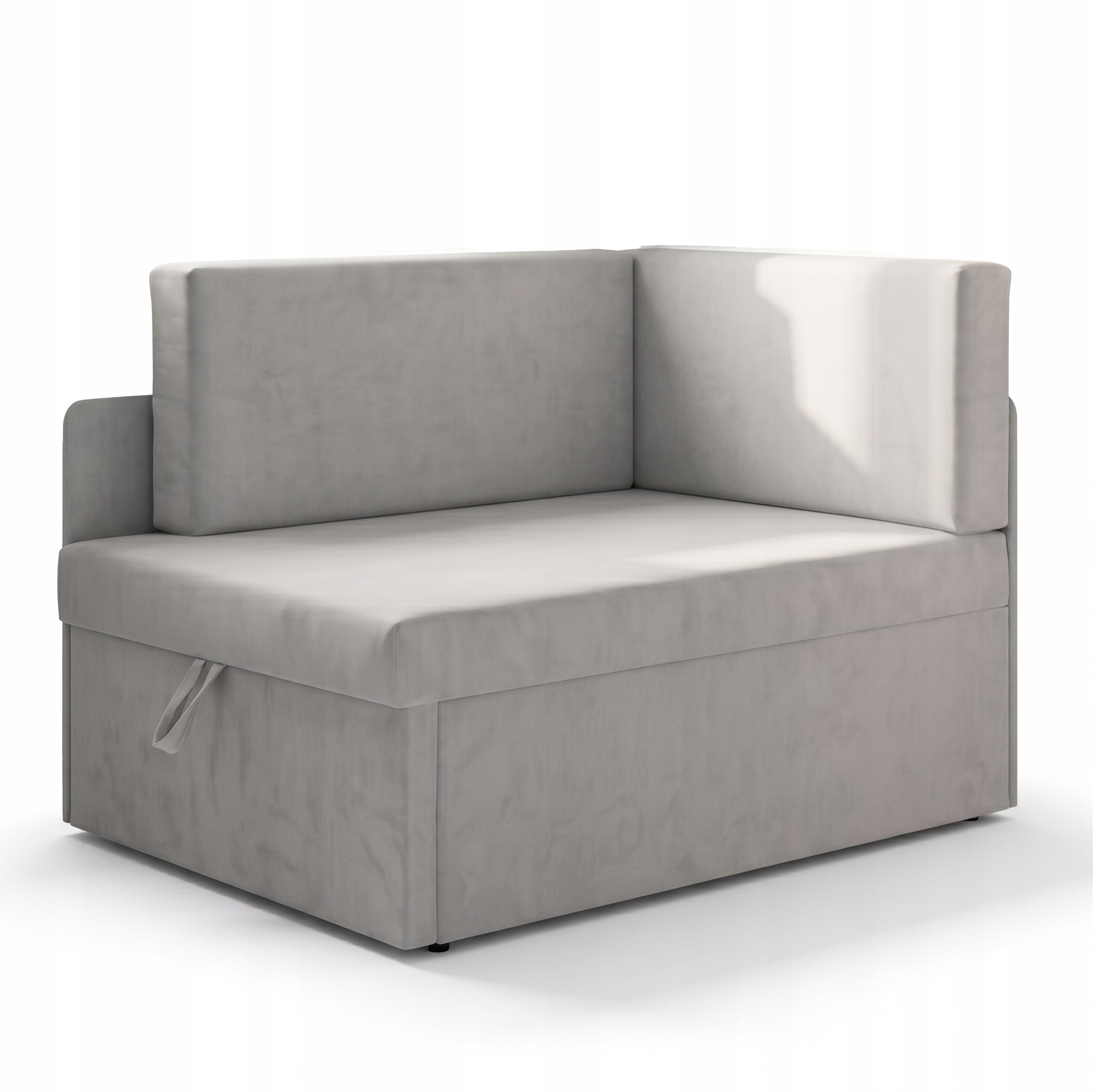 Mała rozkładana sofa narożna dla dzieci z funkcją spania Milavo Szary