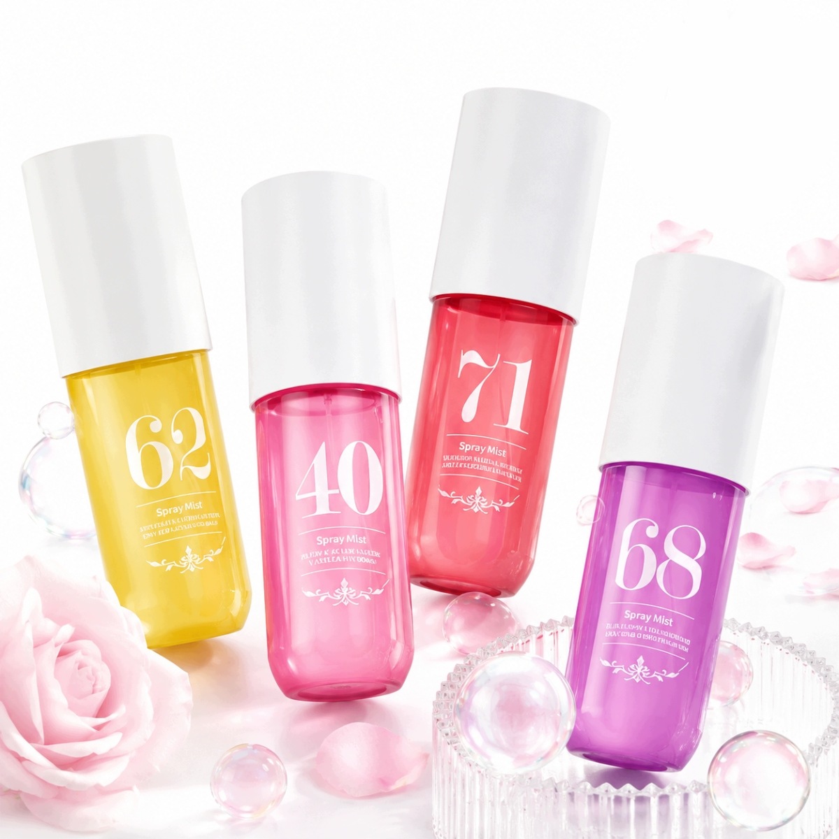 4x Hair & Body vonná mlha na tělo a vlasy 62 40 71 68 90 ml