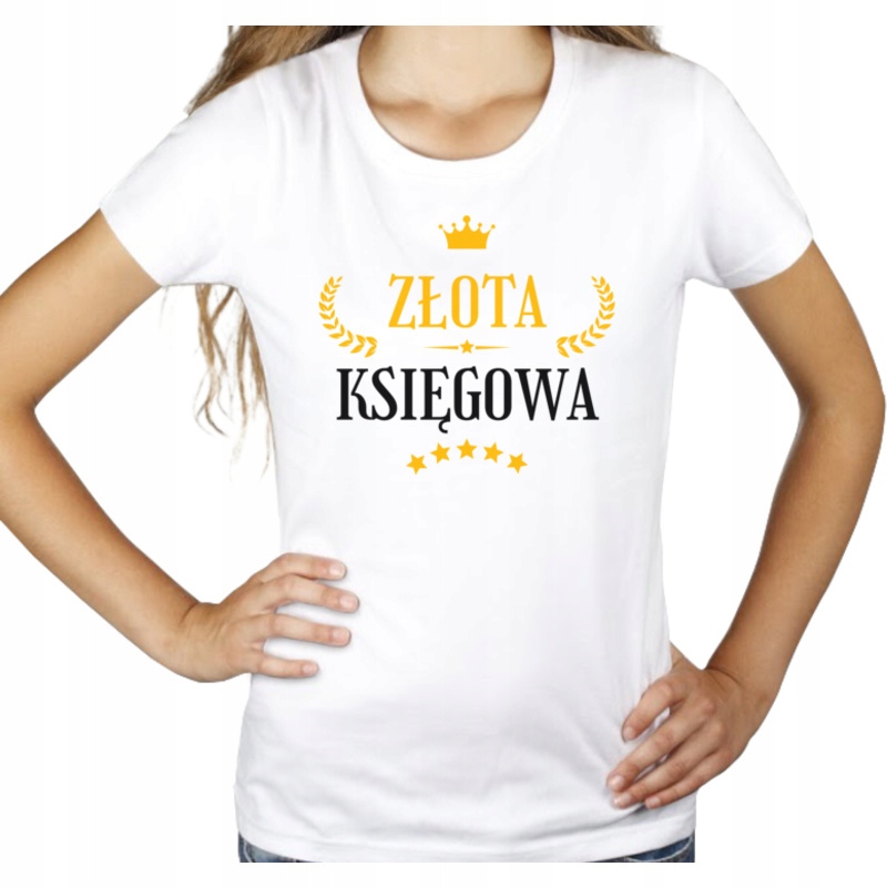 

Złota księgowa dla księgowej koszulka damska
