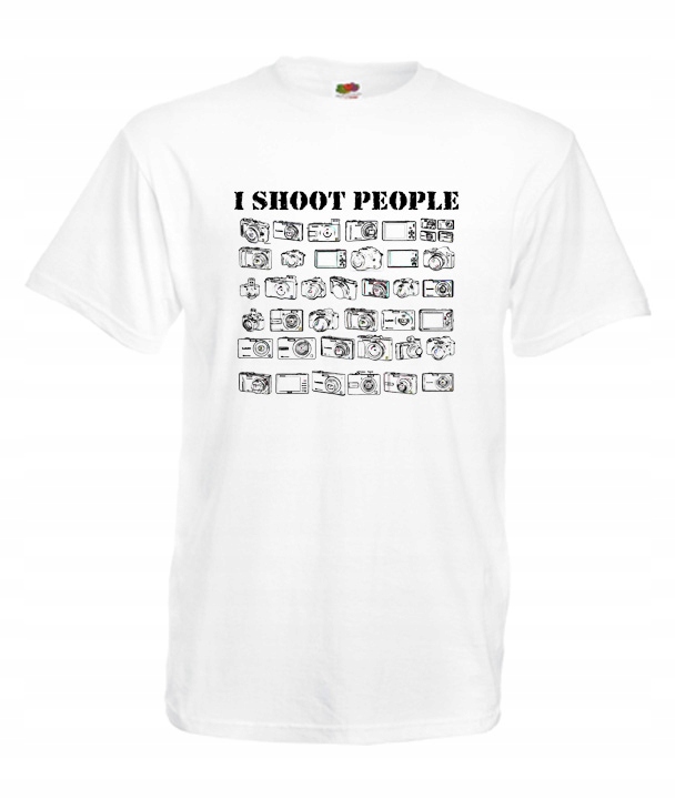 

M Koszulka Męska Fotograf I Shoot People Aparat