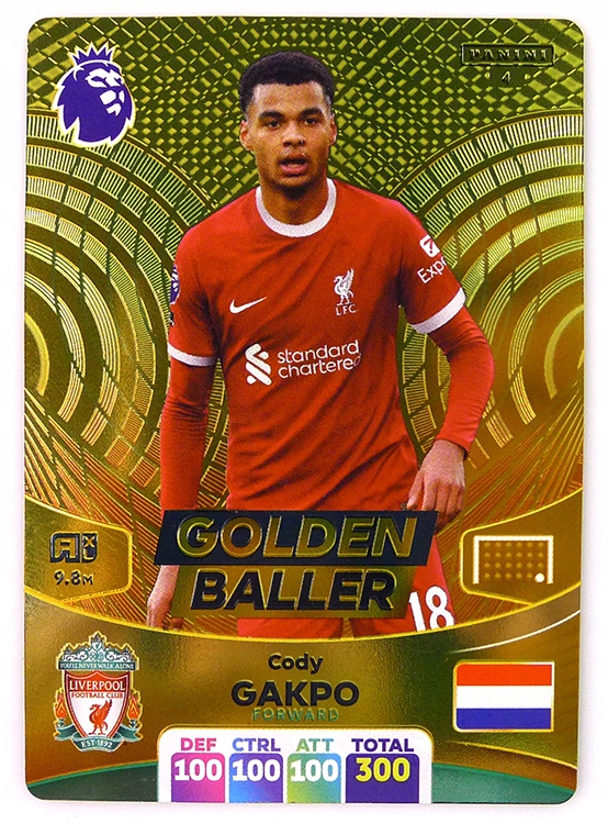 Premier League 2024 Karta Golden Baller 4 Cody Gakpo (Liverpool)