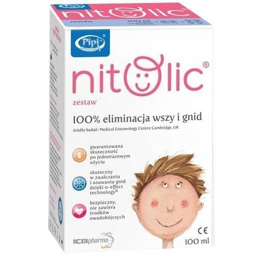 

Pipi Nitolic zestaw przeciw wszawicy, 100 ml