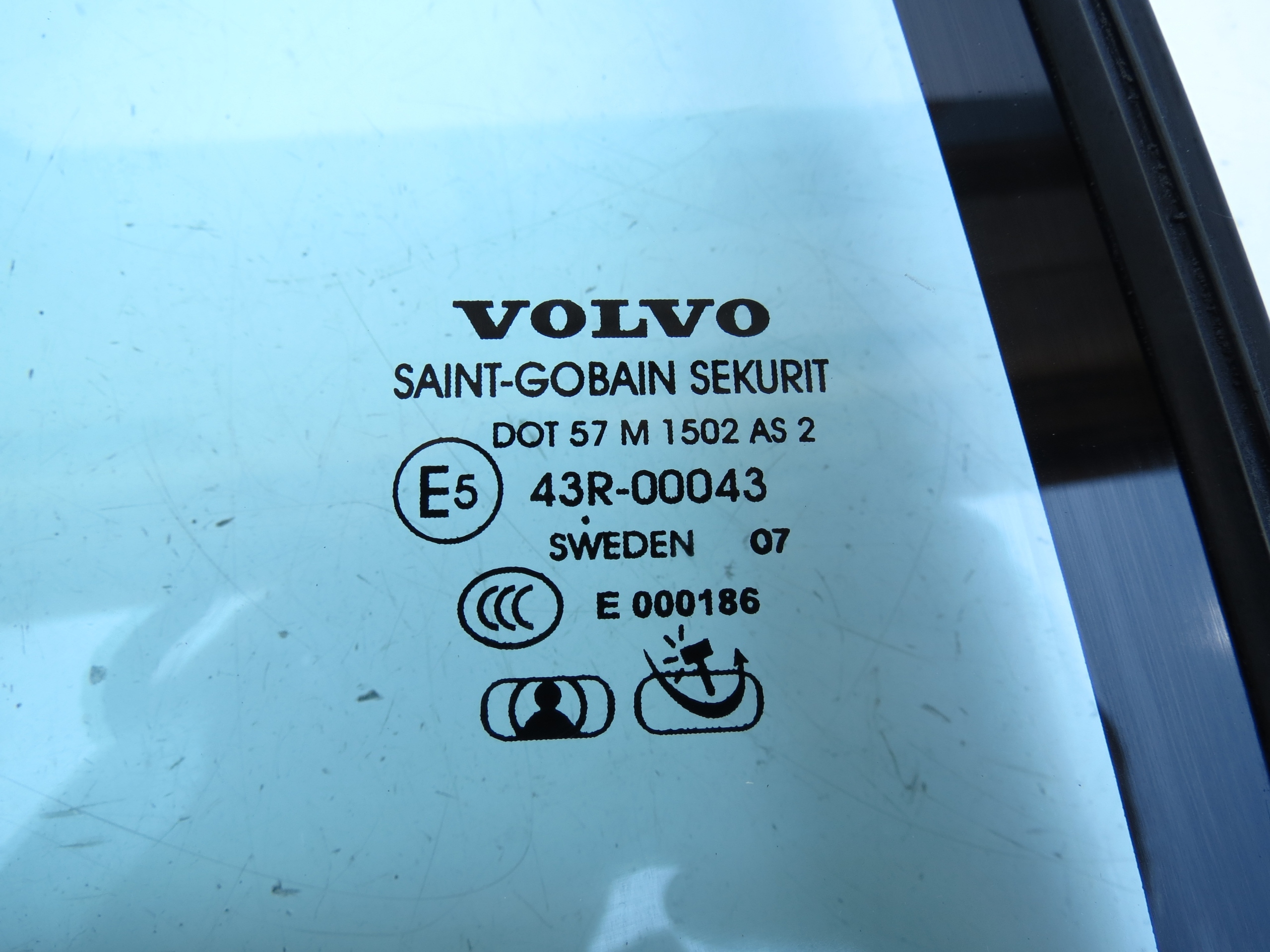 window right rear part rear KLEJONA VOLVO S80 II 06-16