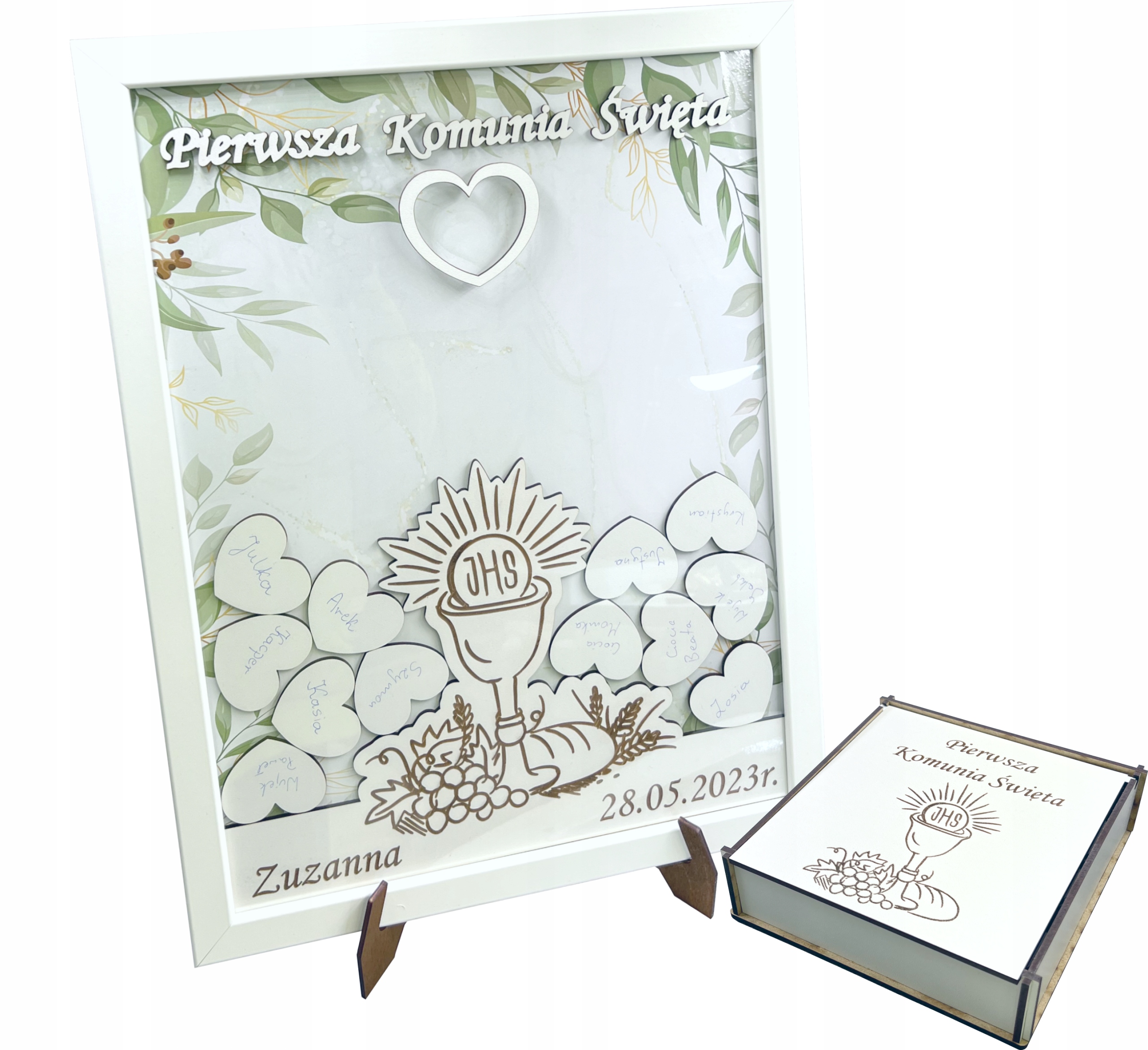 KSIĘGA GOŚCI Komunia WRZUTKA RAMKA pamiątka Pierwsza Komunia Święta