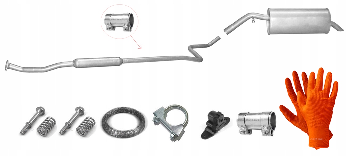 Peugeot 207 1.4 Hatchback Tlumič Koncový