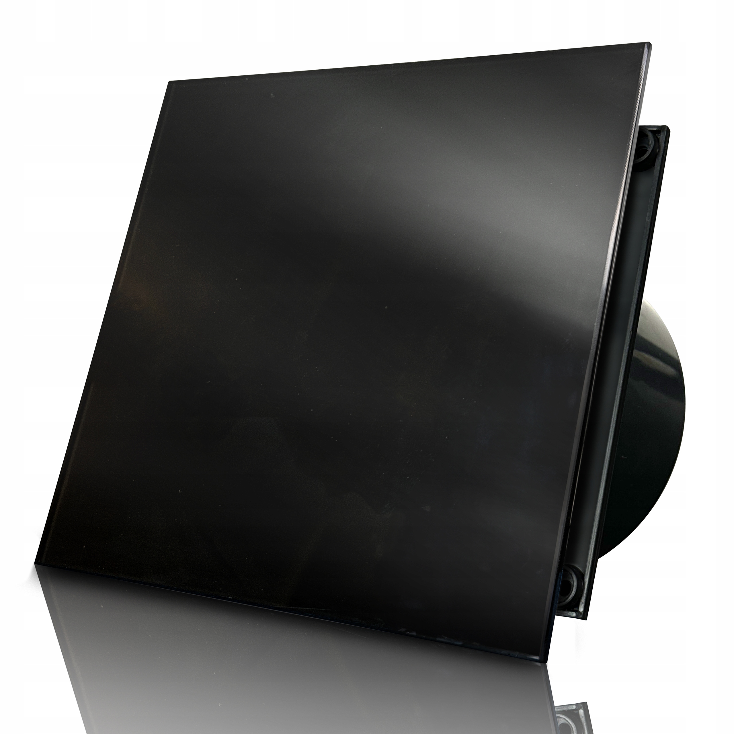 Wentylator Łazienkowy 120 MM Szkło Hartowane Montaż Sufitowy Ścienny