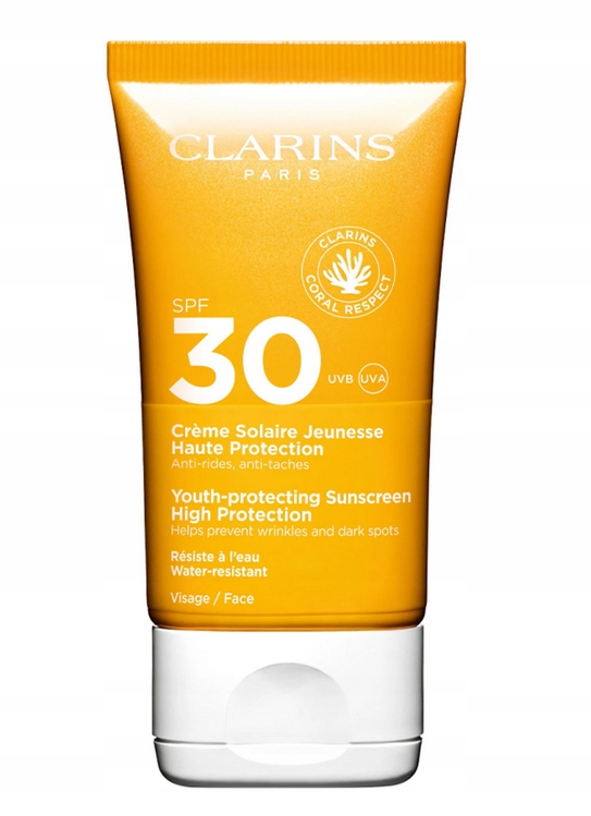 Clarins Ochranný opalovací krém na obličej SPF30