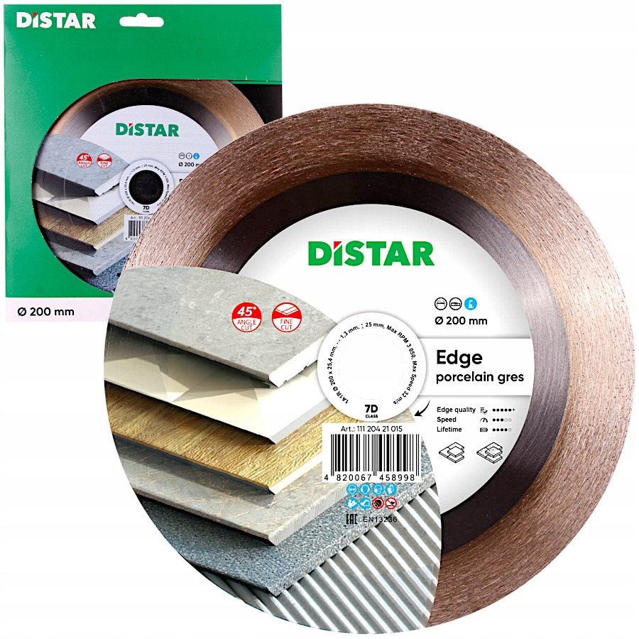 Tarcza diamentowa Distar Edge 200 x 25.4 mm 45st