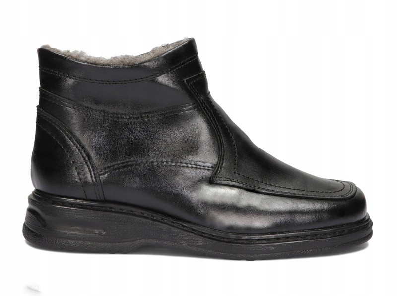 TRZEWIKI KOZAKI MĘSKIE ZIMOWE SKÓRA SUWAK MAX 41 Kod producenta KMAX