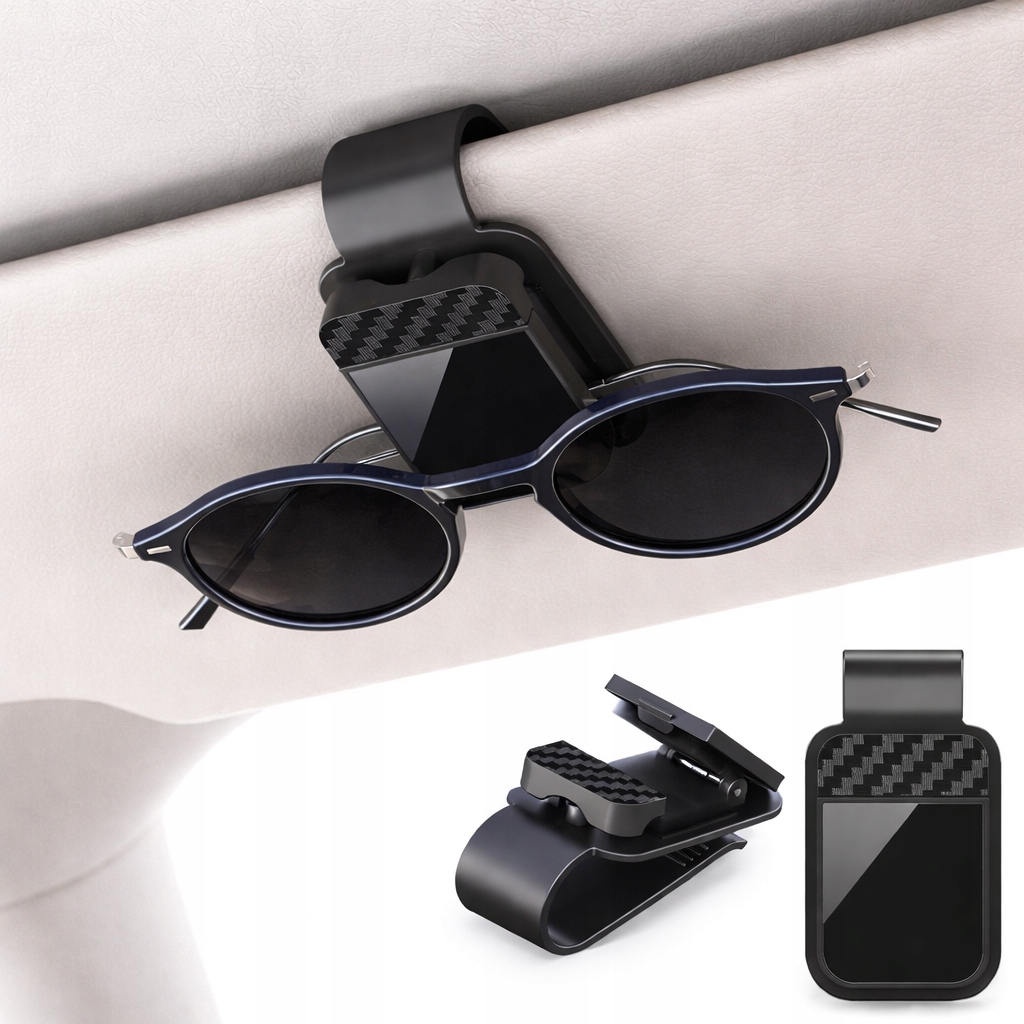 Uchwyt Samochodowy na Okulary Klips do Auta Organizer Uniwersalny