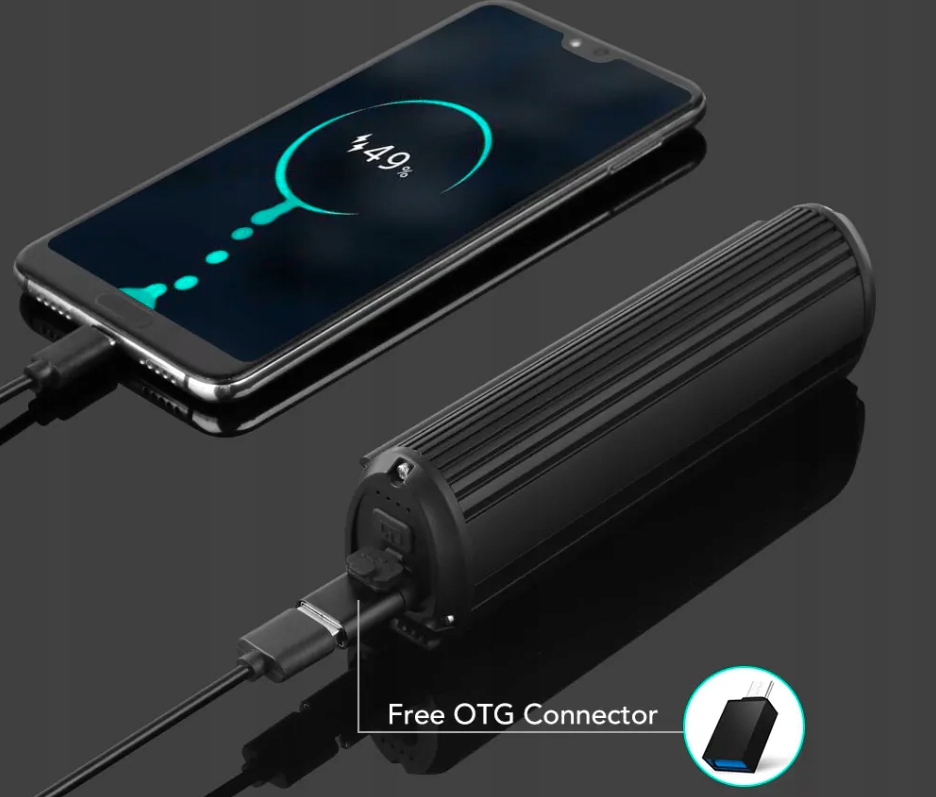 LAMPA ROWEROWA LED PRZEDNIA PRZÓD NA KIEROWNICĘ AKUMULATOR USB 900lm Rodzaj przednie