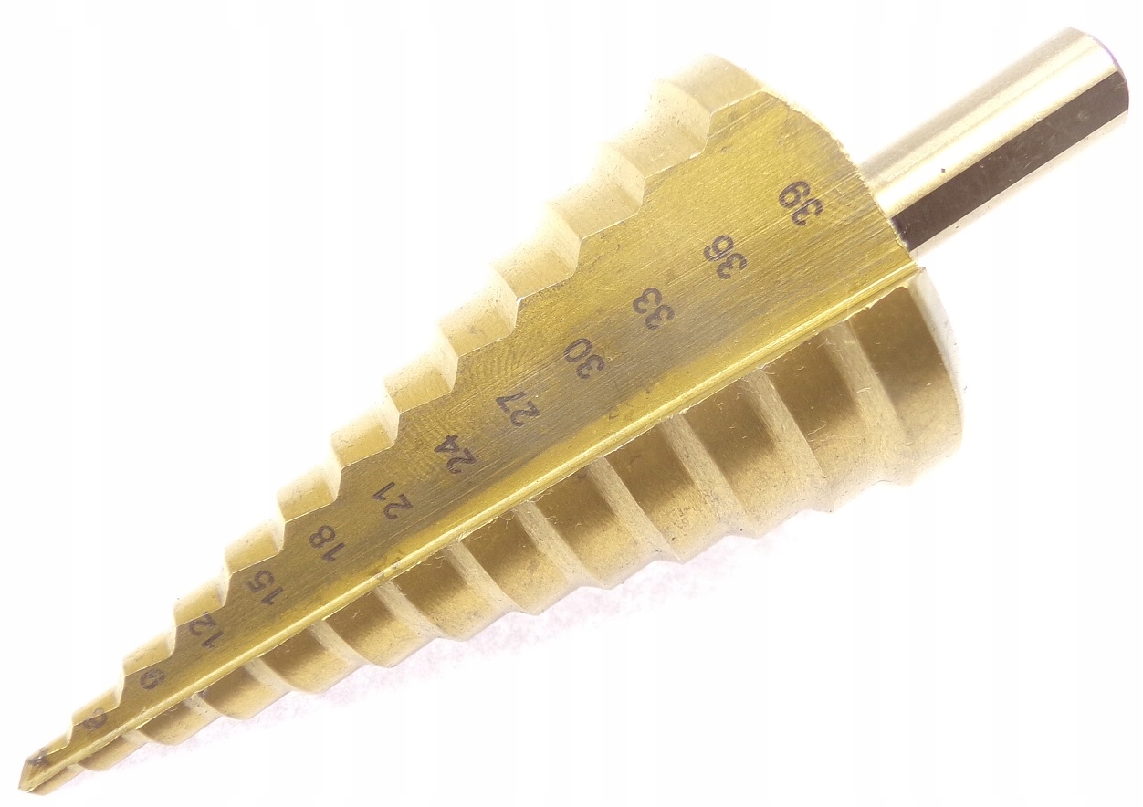 

Wiertło Stopniowe Stożkowe Choinkowe 4-39 Tin