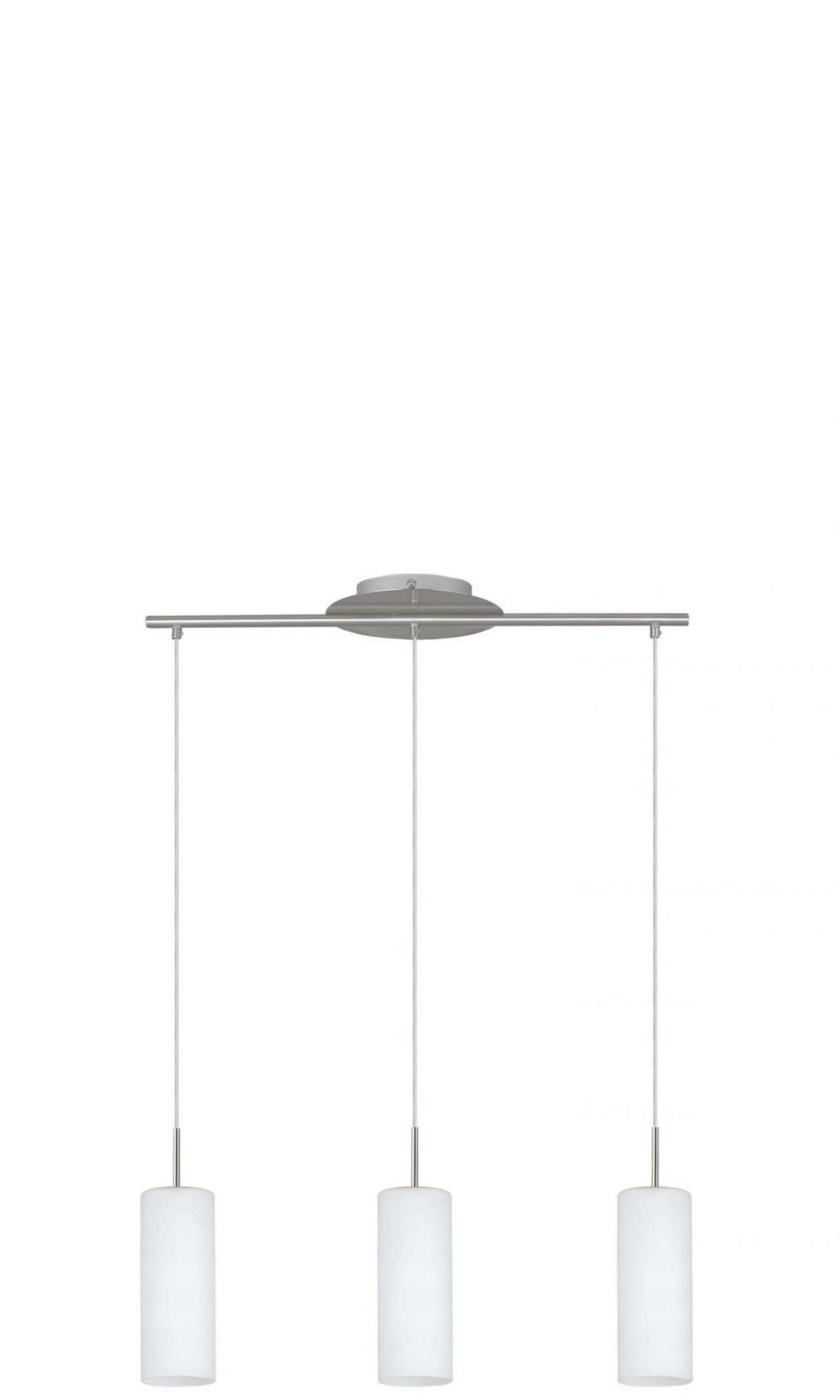 Závesné svietidlo Eglo Troy 3 E27 3x180W matný nikel/biela