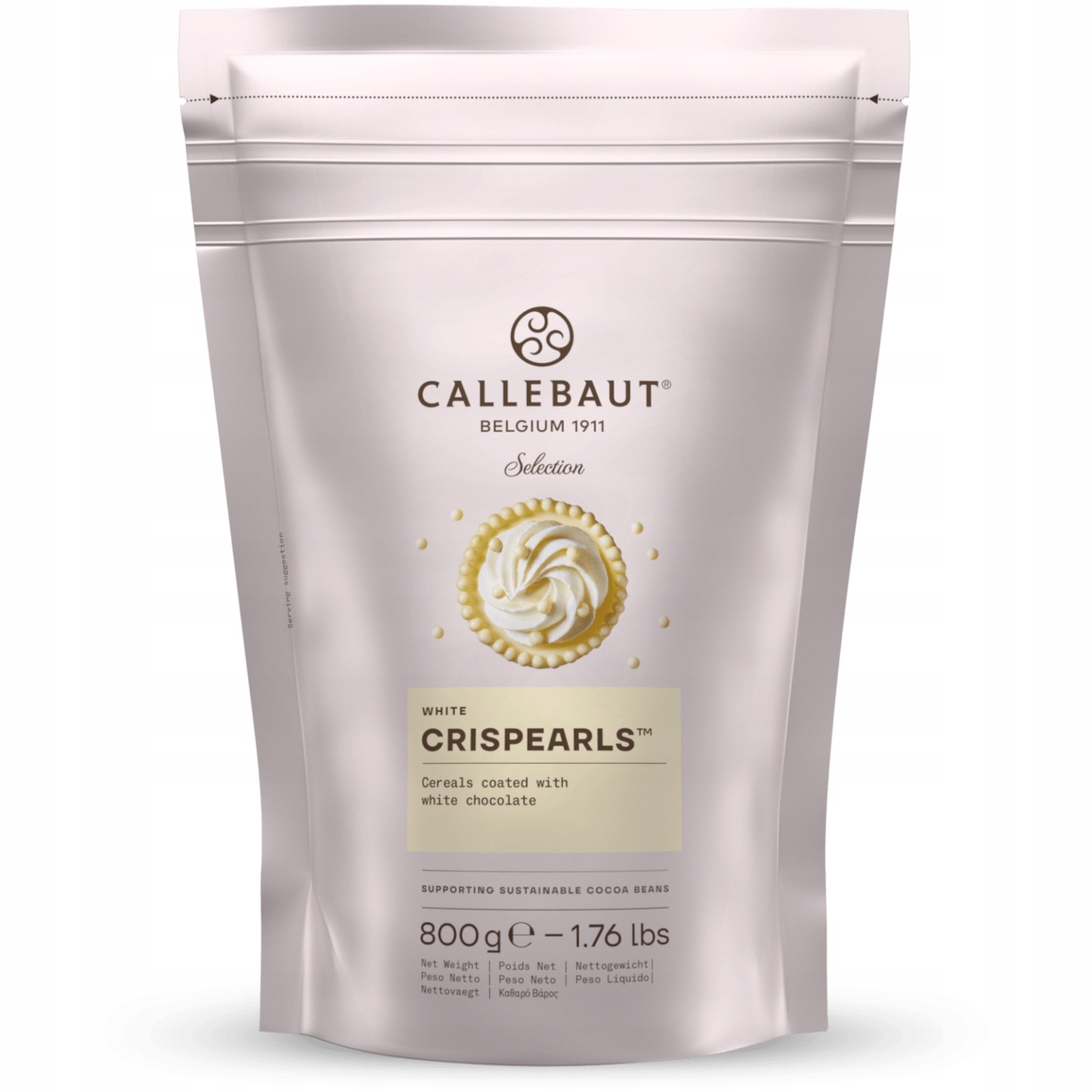 Levně Čokoládový Posyp křupavé kuličky Mona Lisa Crispearls Callebaut Bílá Čokoláda