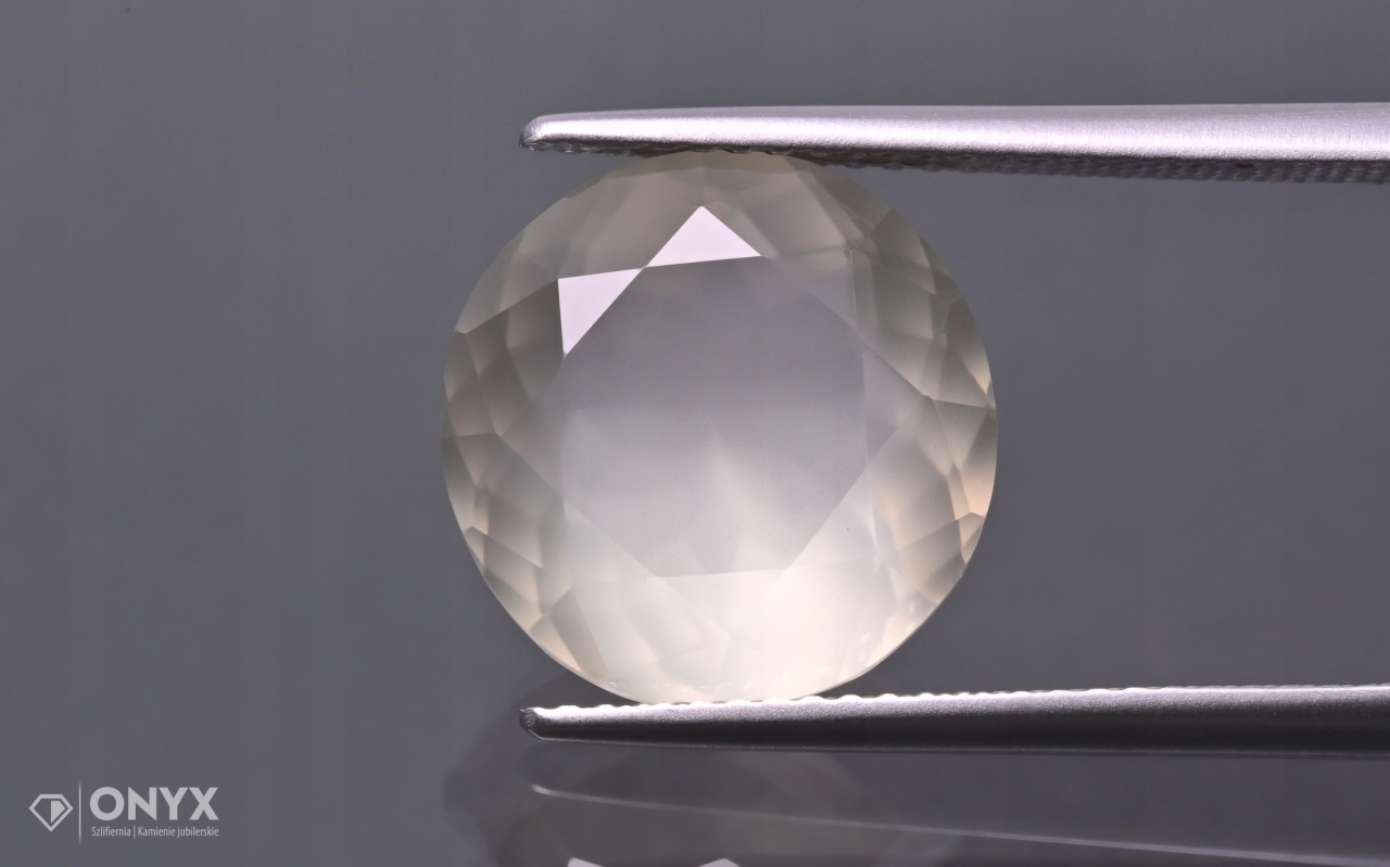 Měsíční kámen A fazetovaný kulatý fi 12,5 mm