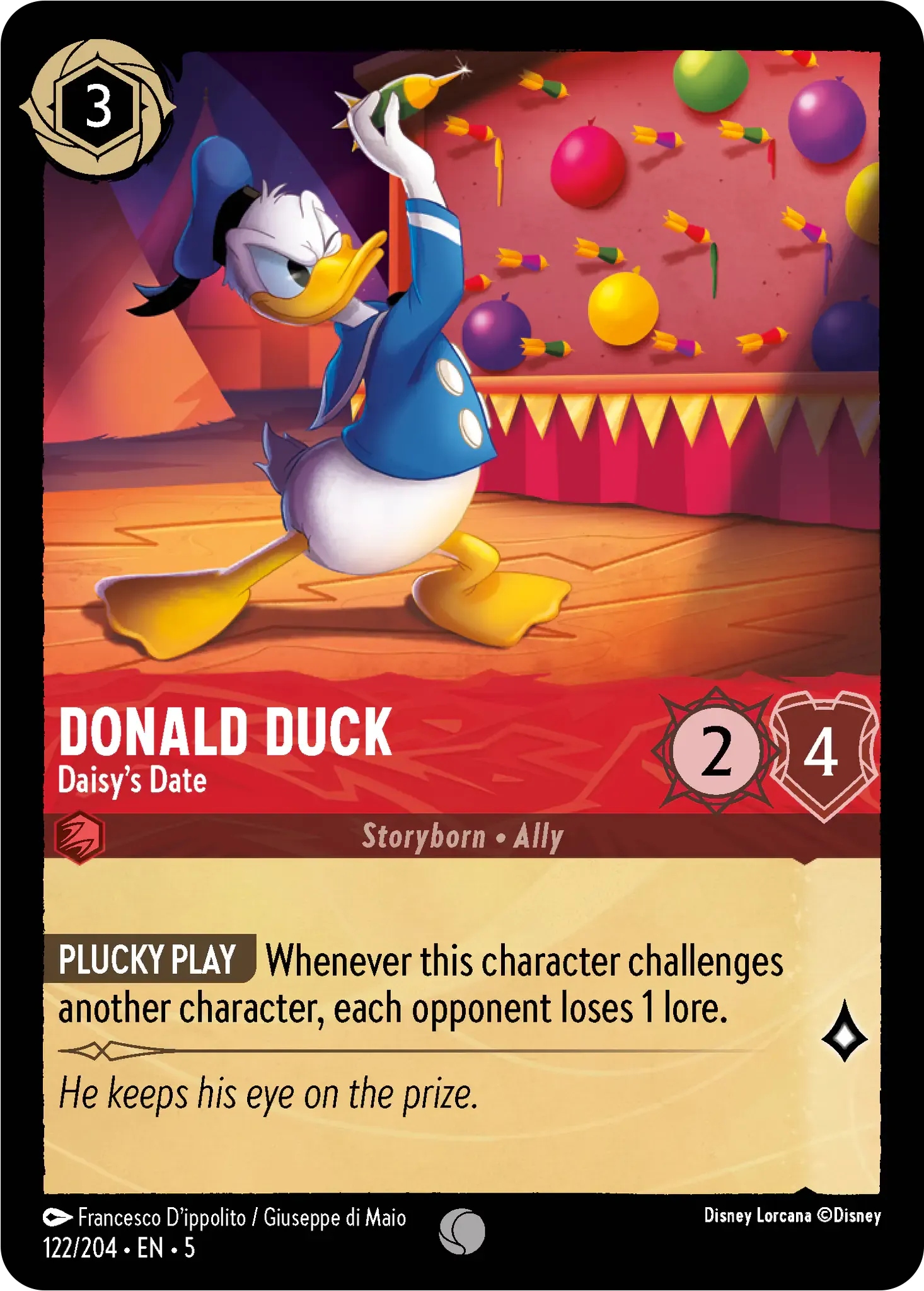 Disney Lorcana Donald Duck Daisy's Date 5SSK #122