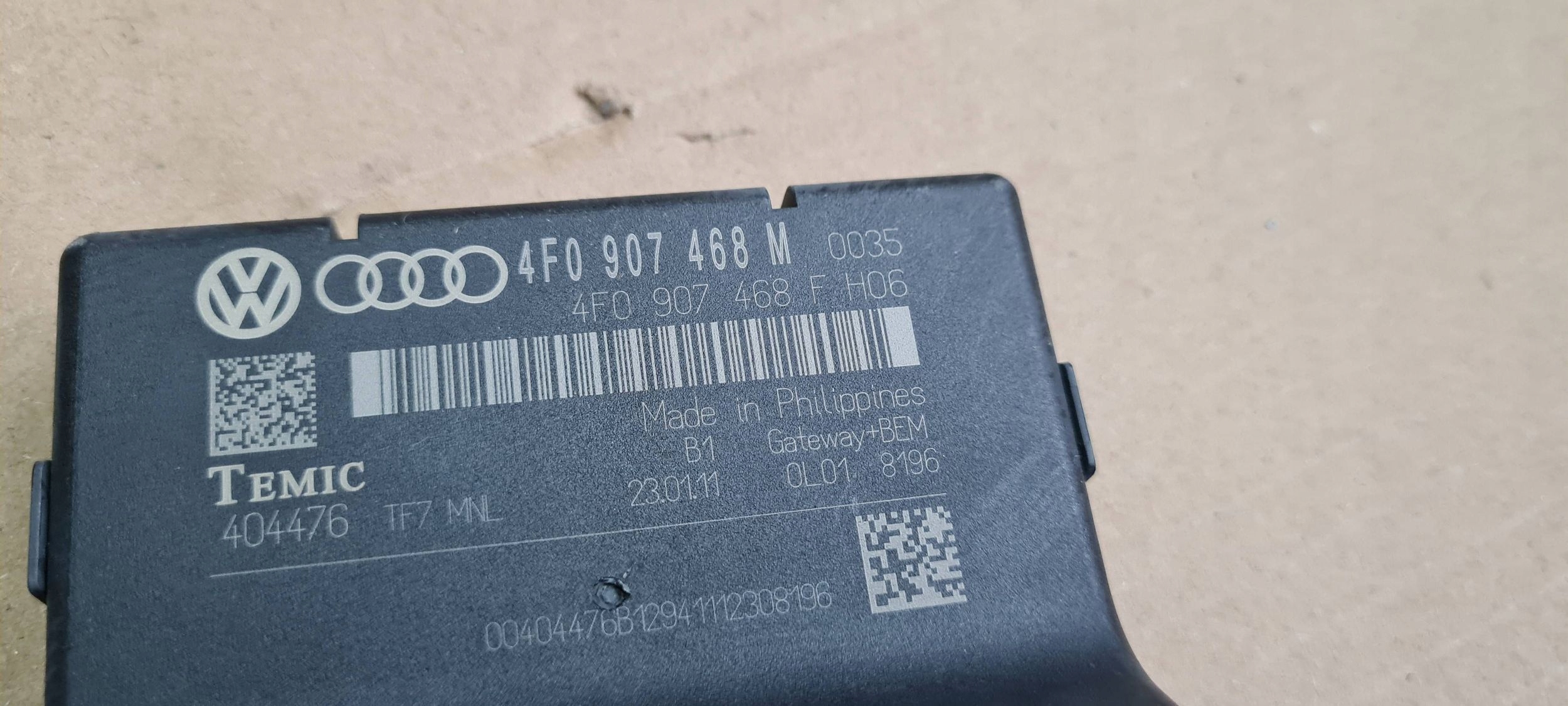 A6 C6 LIFT module control unit GATEWAY 4F0907468M