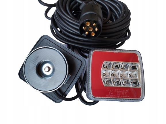 L1852 - Комплект ламп для причепа готовий світлодіодний неоновий 7pin 7,5 м