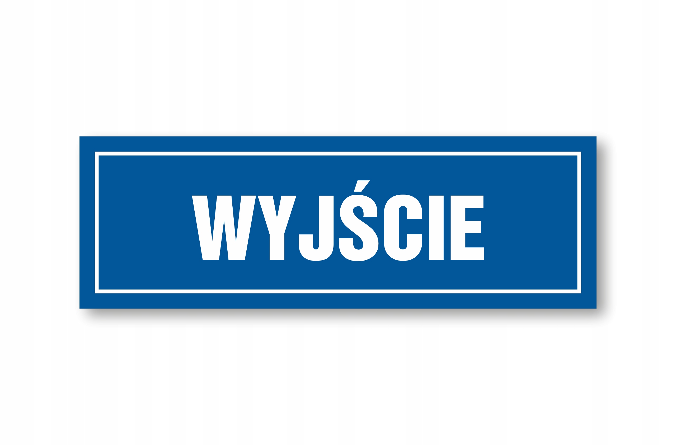 

Tabliczka Informacyjna Wyjście 30x10cm Pcv 1mm Uv