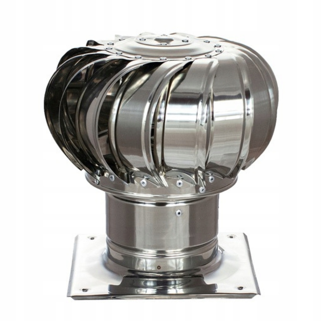 Nasada Kominowa Obrotowa Fi 150 Z Podstawą 25X25 Kwasówka Nierdzewna Cicha