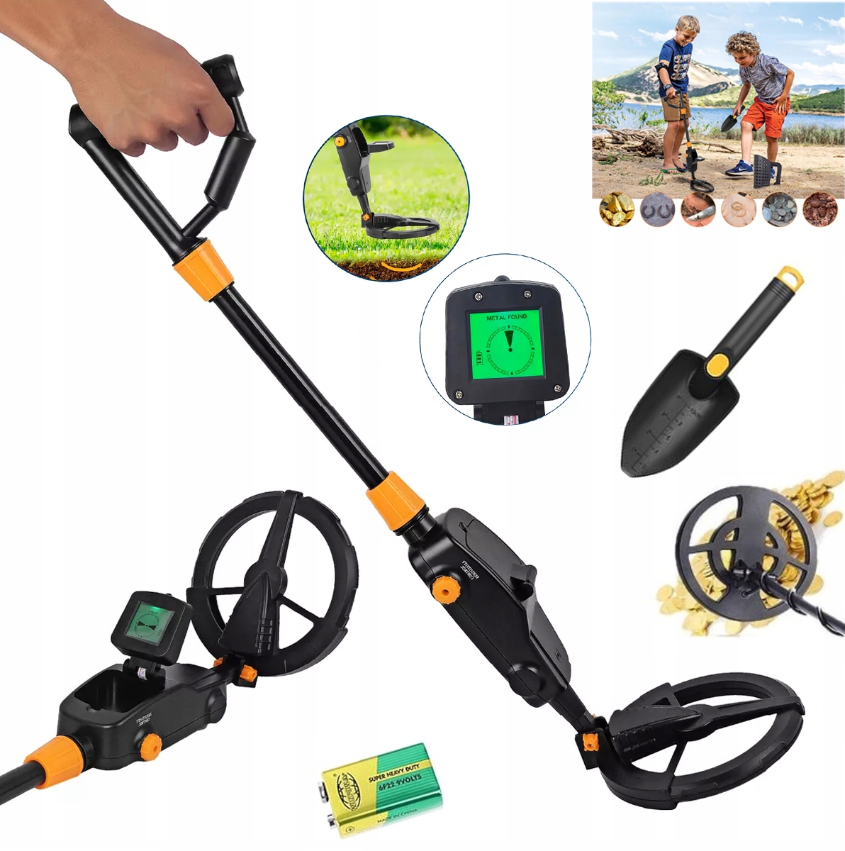 Detektor Kovů Profesionální LCD Pro Děti I Dospělé Silně Citlivý