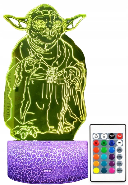 

Lampa 3D Led Usb Gwiezdne Wojny Yoda Star Wars