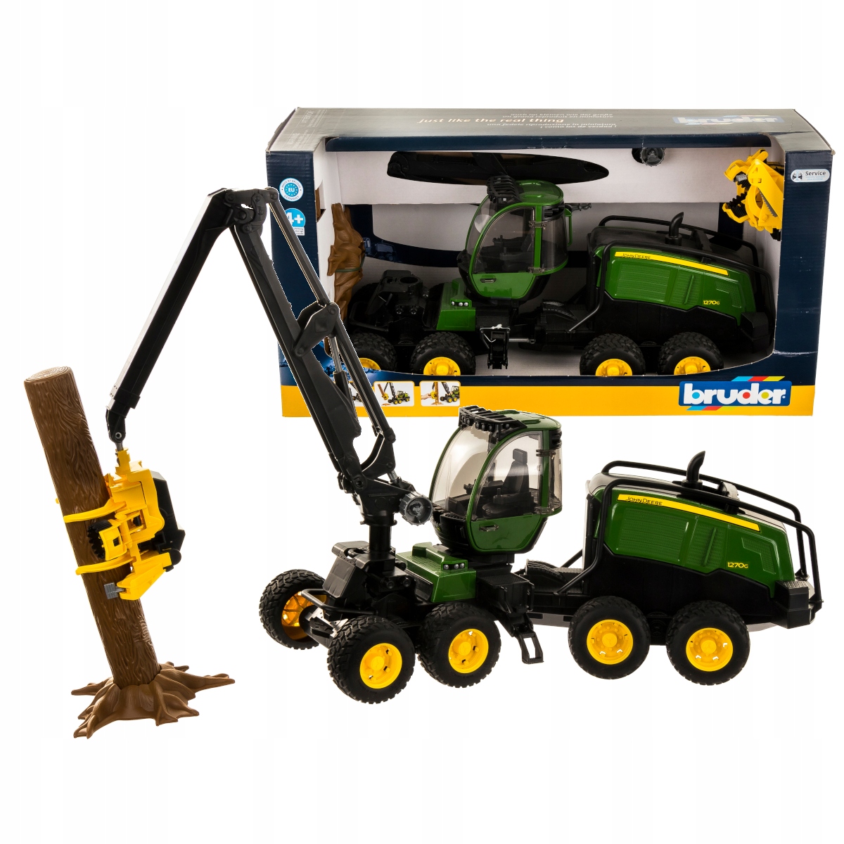 

Bruder 02135 Kombajn zrębowy John Deere 127