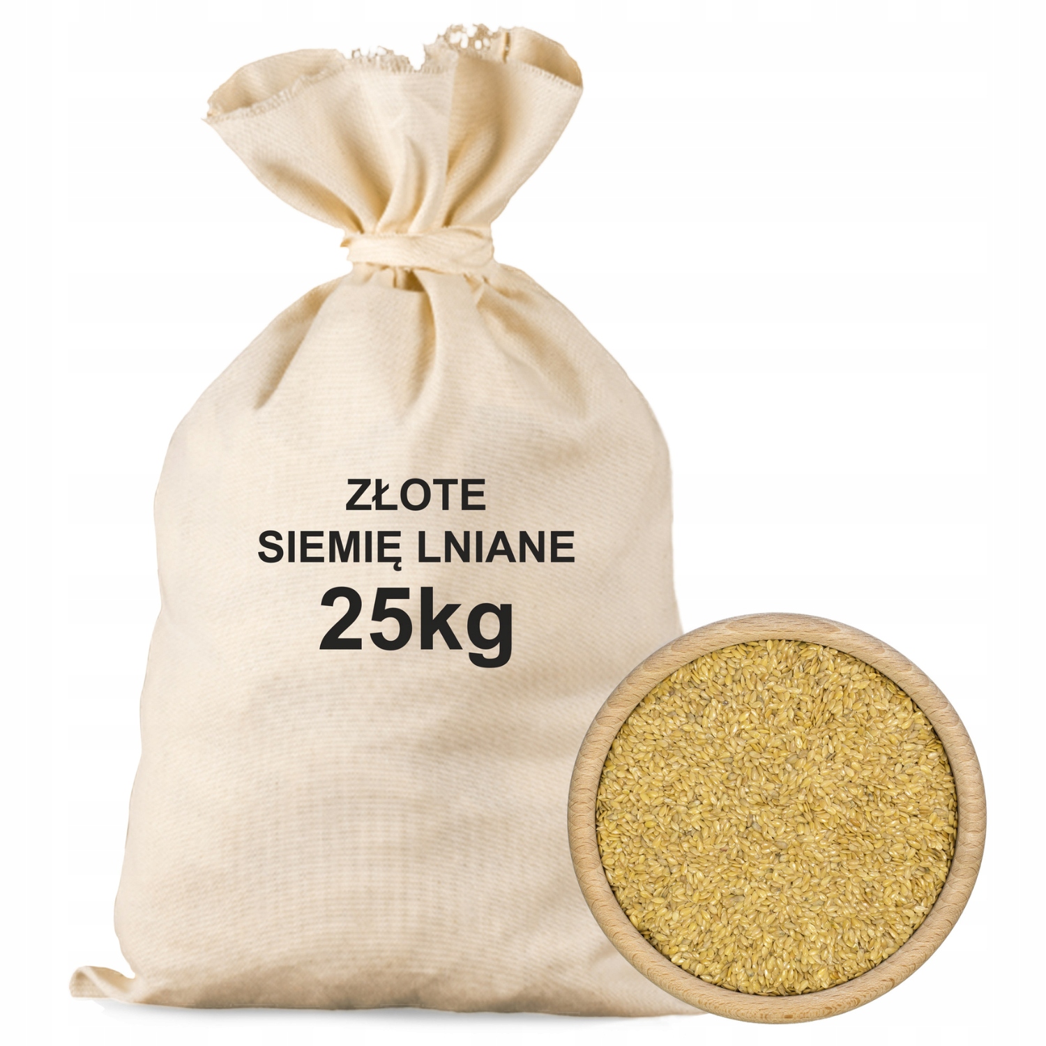 Siemię Lniane Złote 25kg Ziarno len naturalne nasiona jakość