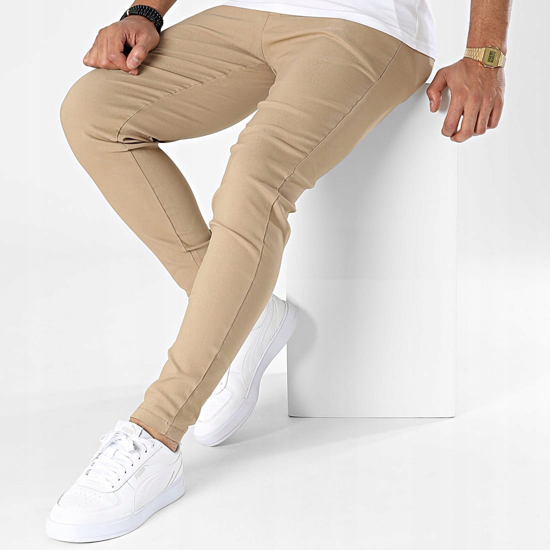 Pánské kalhoty Fr Paris Casual, přiléhavé, elastické