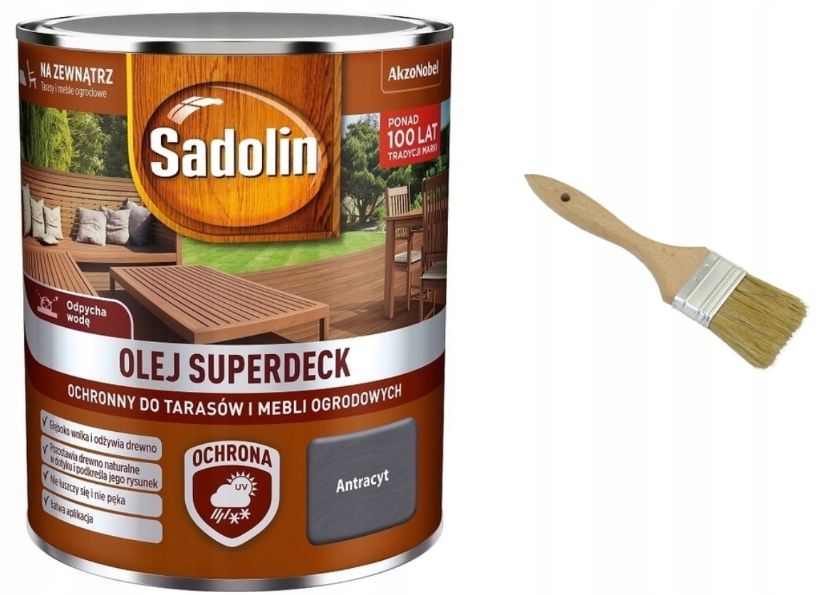 

Sadolin Superdeck olej, antracyt, 5l