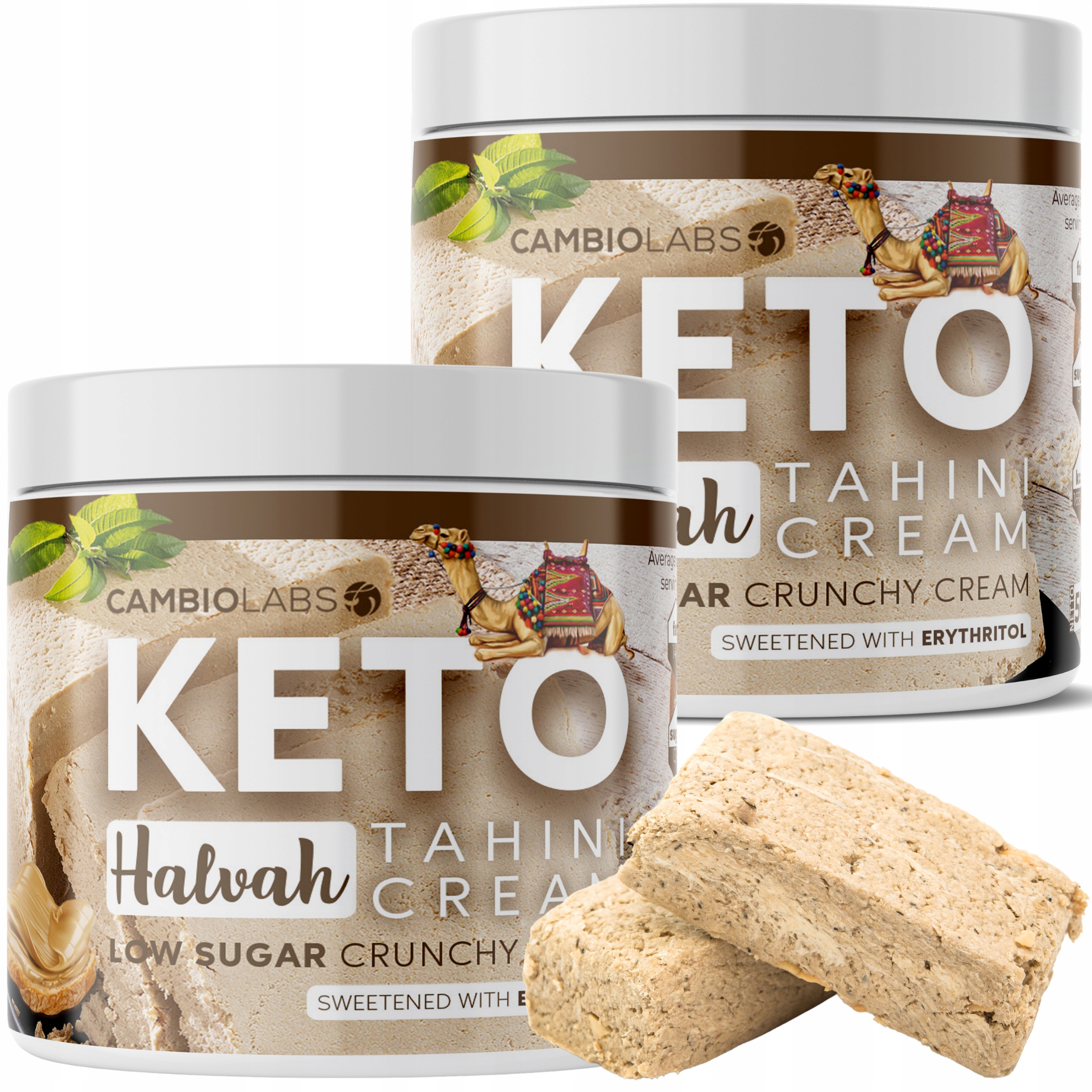 Krem Tahini Keto Pasta Orzechowa o Smaku Chałwy bez cukru 1000g