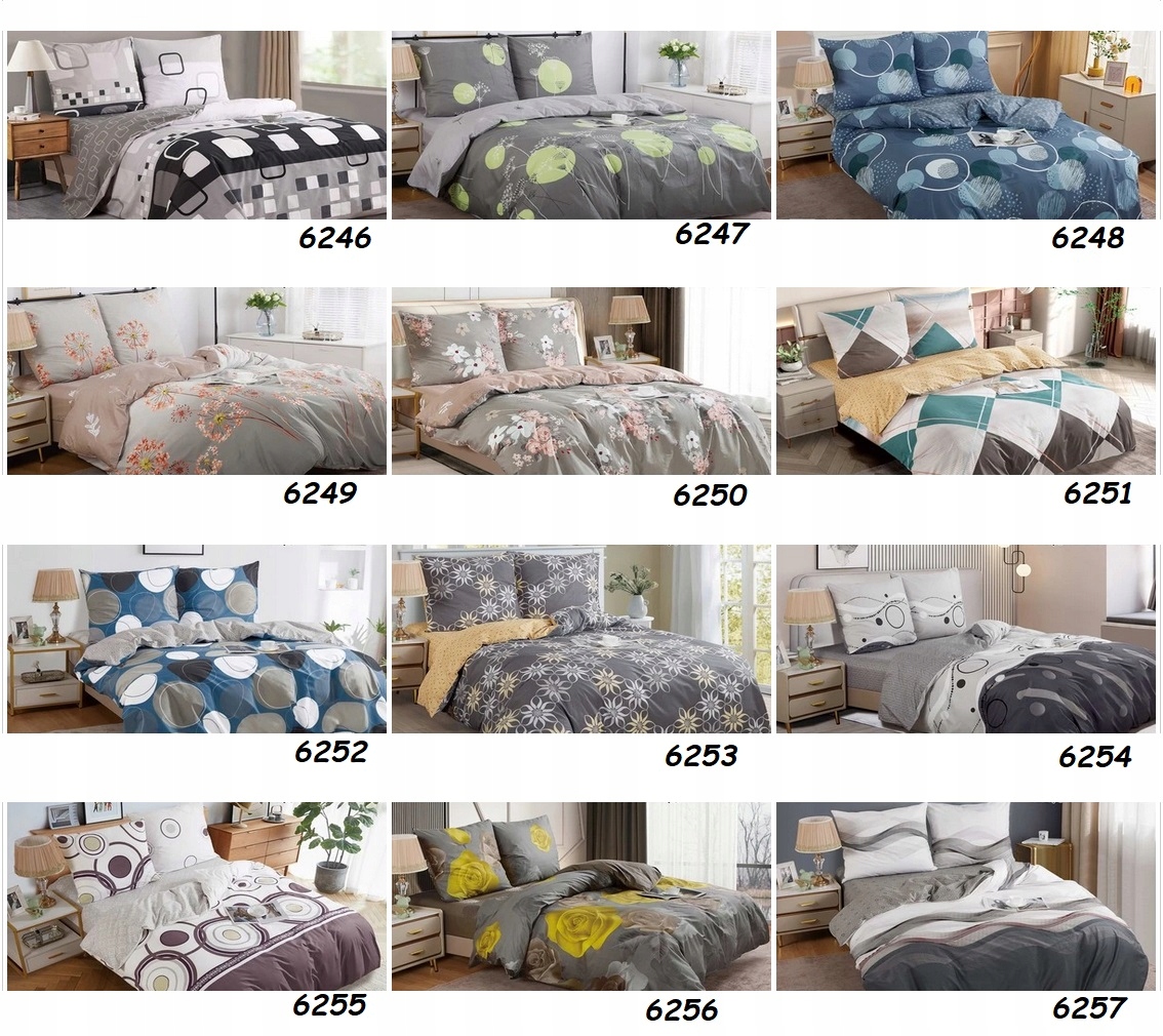 ELWAY Pościel Bawełna Satynowa 200x220 Materiał bawełna