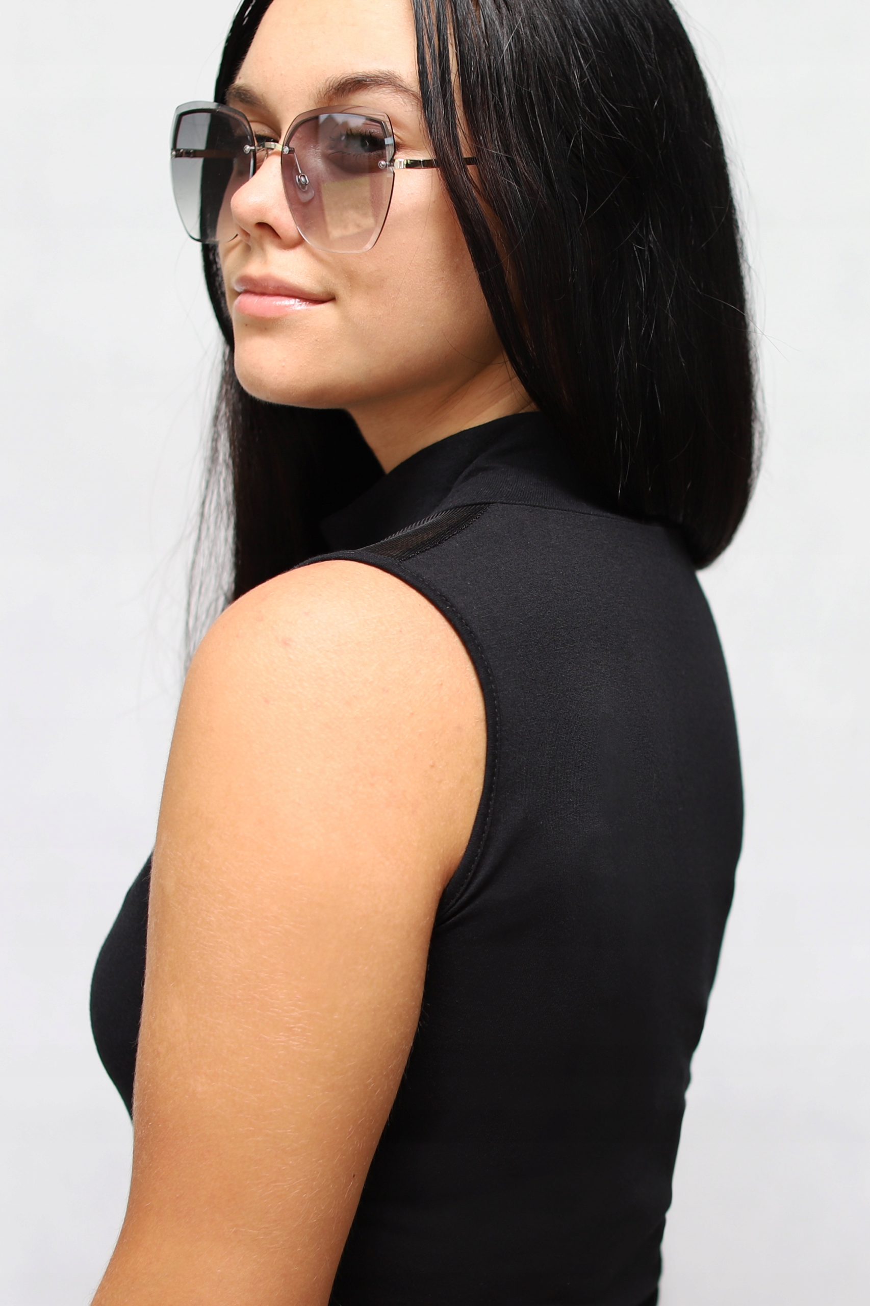 BODY, BLUZKA, BEZ RĘKAWA ŁEZKA WYCIĘCIA Materiał dominujący bawełna