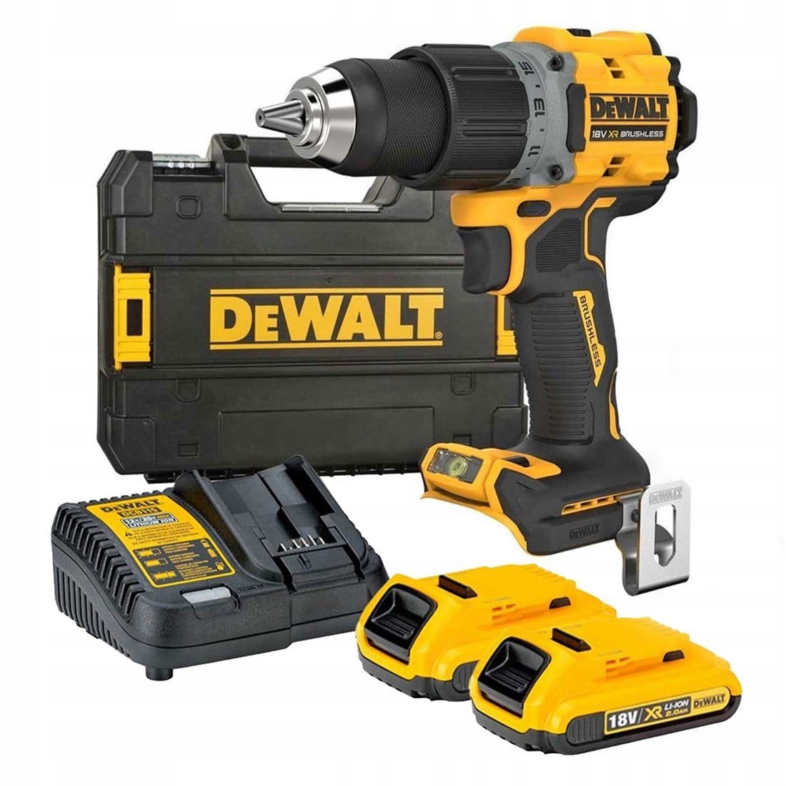 Dewalt DCD800D2T Wiertarko Wkrętarka 90nm 2-Biegi 18V Xr Zestaw 2x2Ah