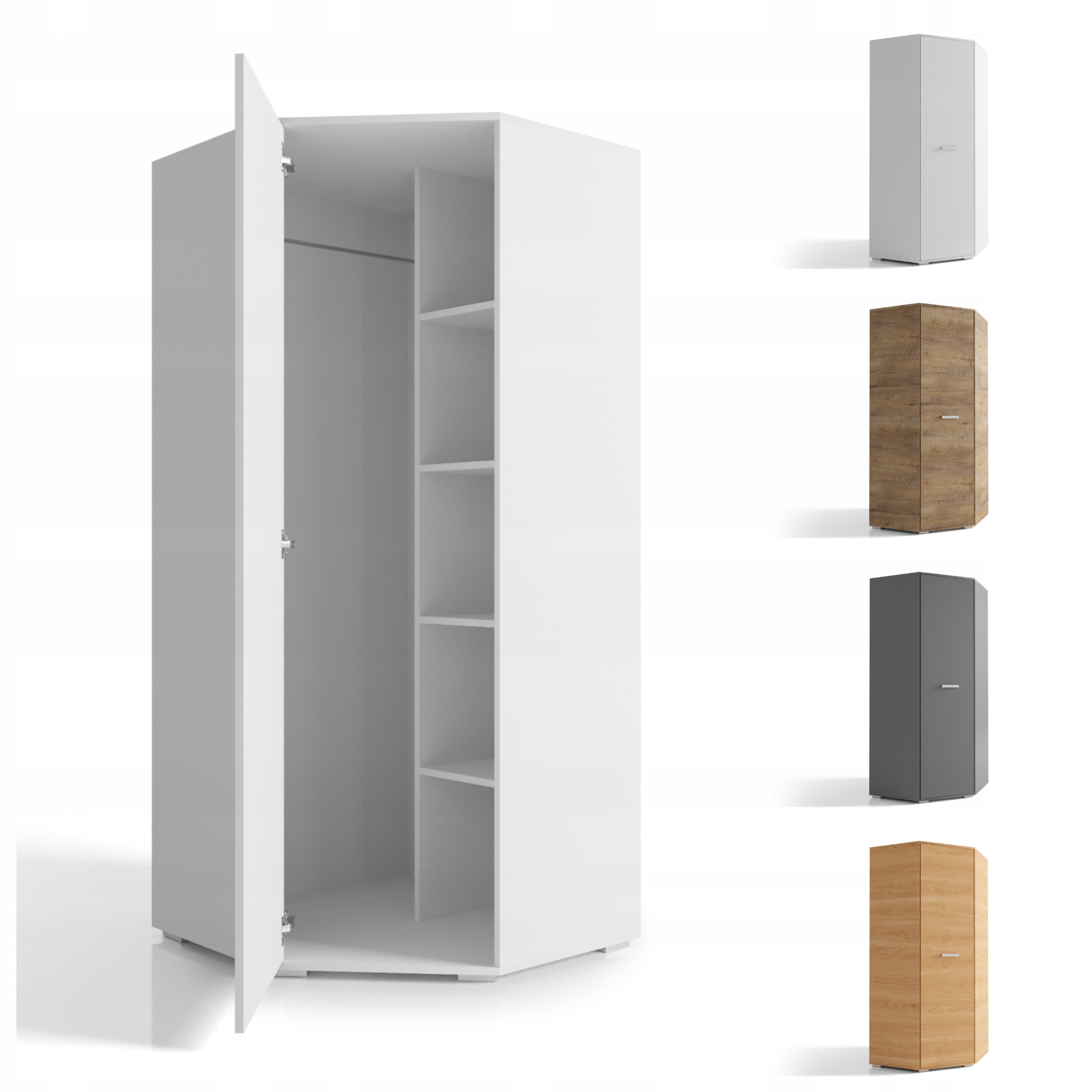 Skříň 80X80 1-DVEŘOVÁ Praktická Police Tyč VK23 O-sofa