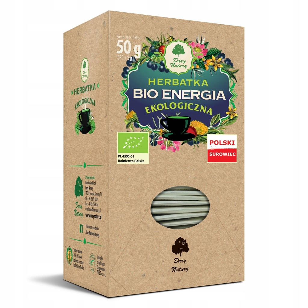Levně Dary Natury Čaj energie Bio (25 x 2 g) 50 g